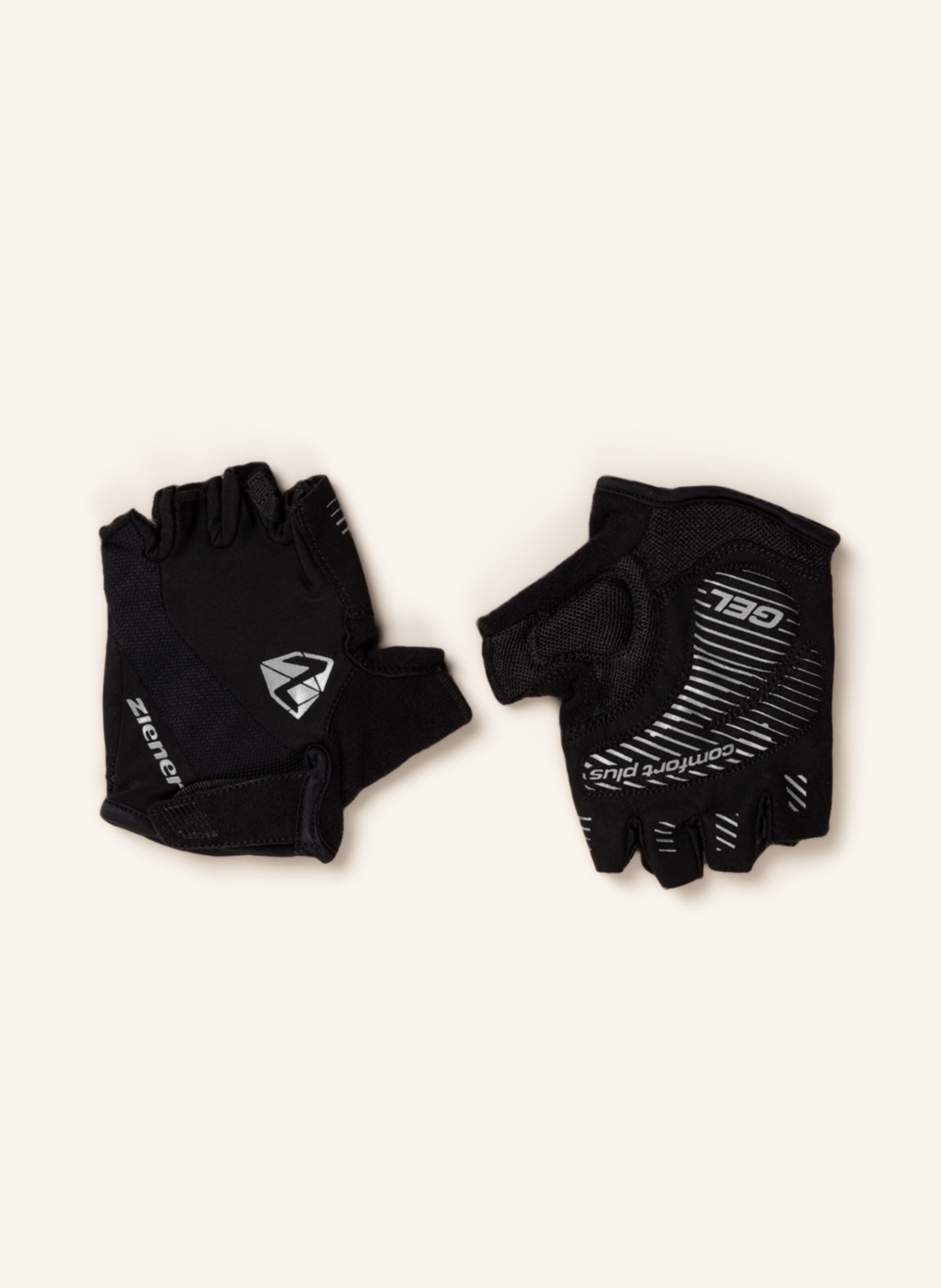 ziener Cycling gloves COLLBY with mesh, Color: BLACK (Image 1)