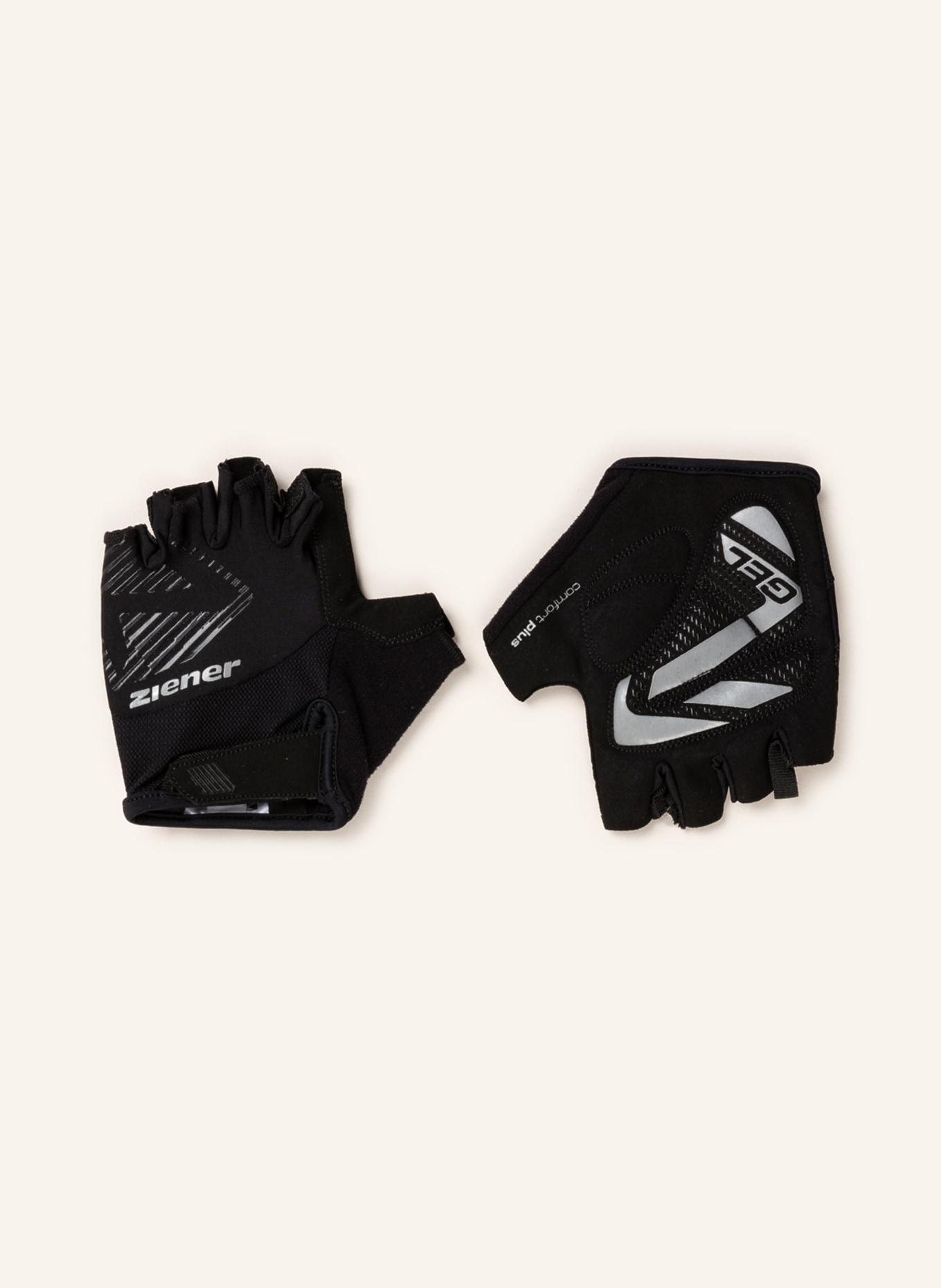 ziener Cycling gloves CURDT with mesh, Color: BLACK (Image 1)