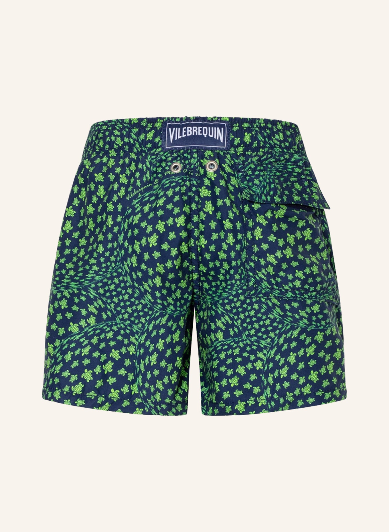 VILEBREQUIN Swim shorts JIM, Color: DARK BLUE/ LIGHT GREEN (Image 2)
