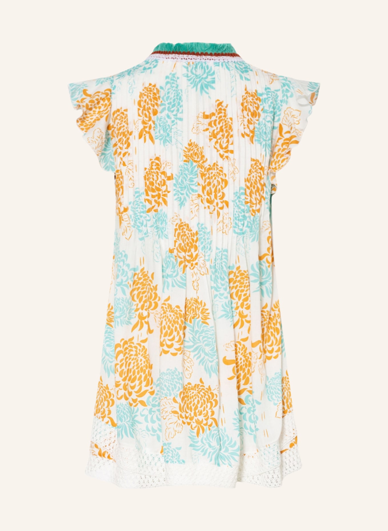 VILEBREQUIN Beach dress IRIDESCENT FLOWERS OF JOY, Color: WHITE/ TURQUOISE/ ORANGE (Image 2)