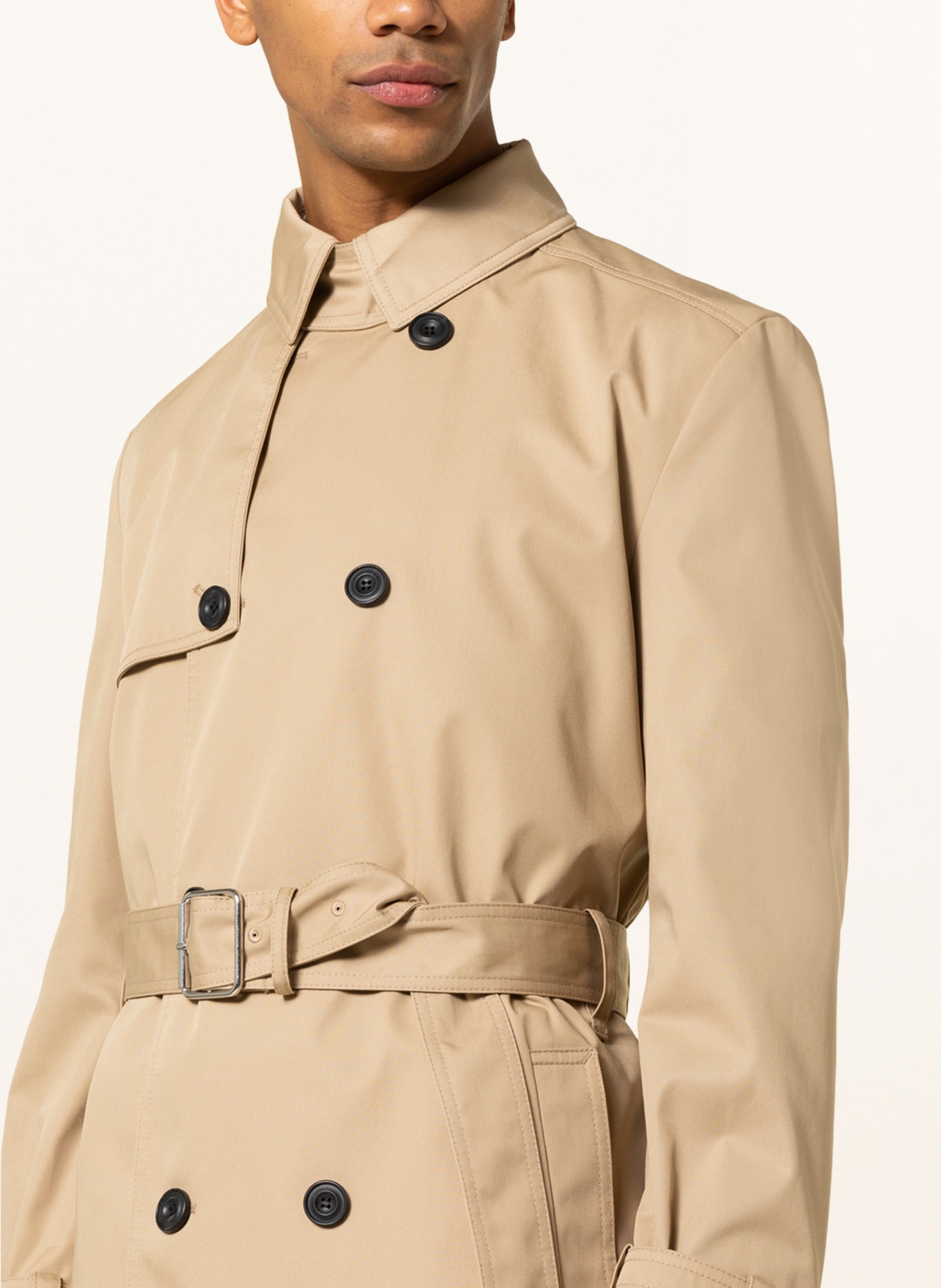 HUGO Trench coat MALUKS, Color: CAMEL (Image 4)