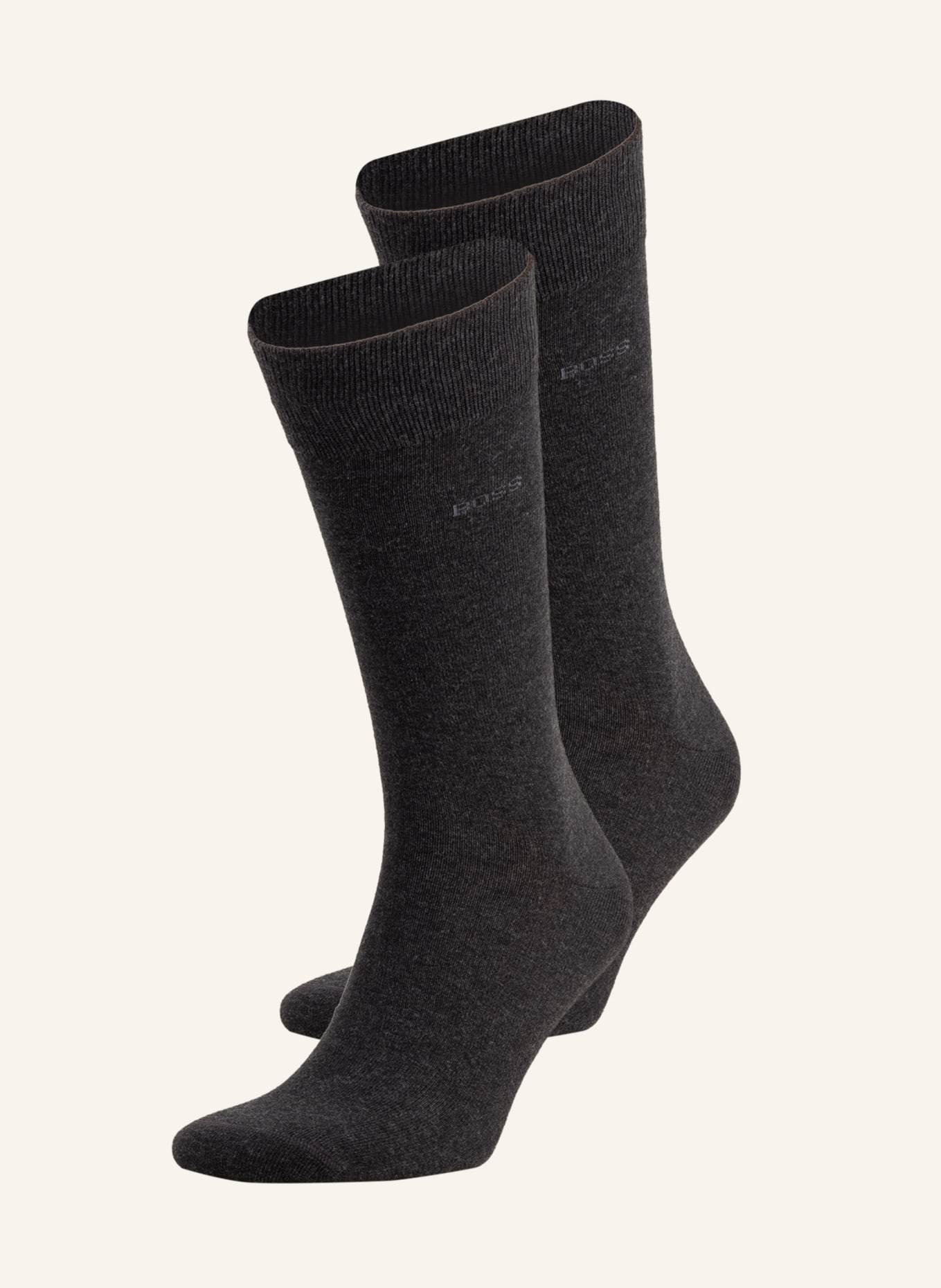 BOSS 2-pack socks, Color: 012 CHARCOAL (Image 1)