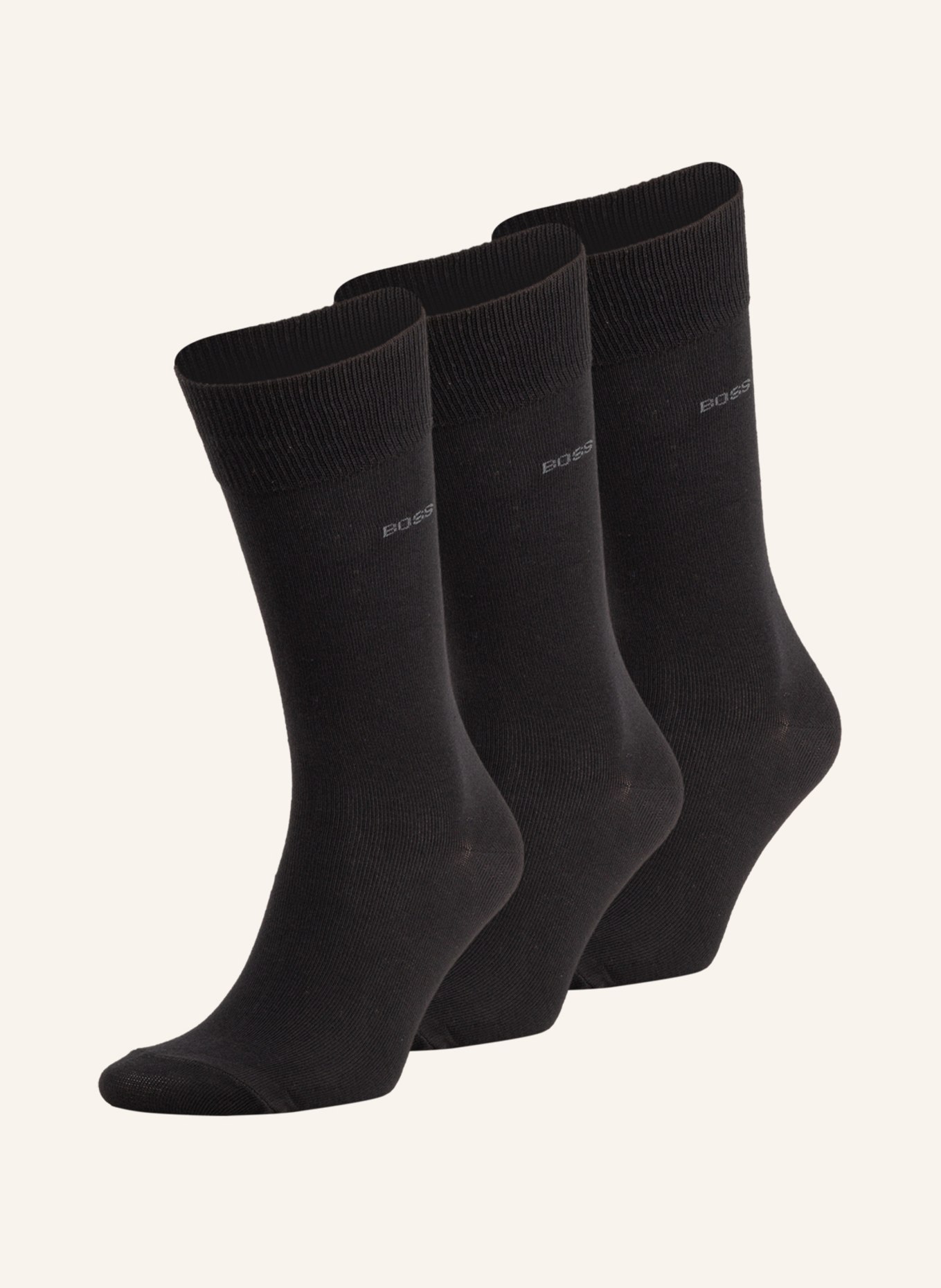 BOSS 3-pack socks, Color: 001 BLACK (Image 1)