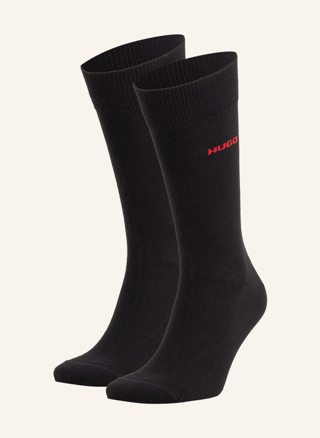HUGO Ponožky, 2 páry v balení , Barva: 001 BLACK (Obrázek 1)