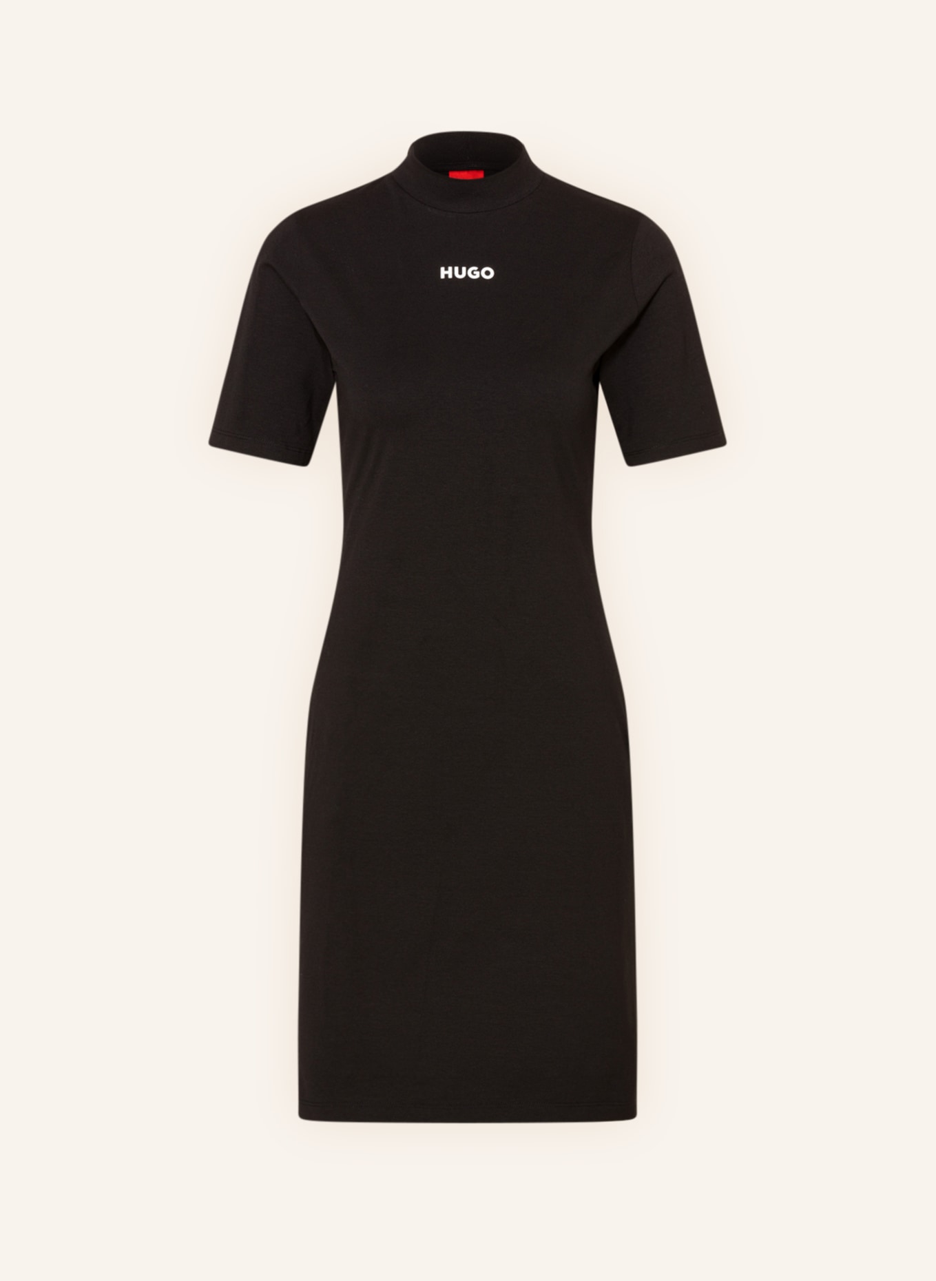 HUGO Jersey dress NARCISSA, Color: BLACK (Image 1)