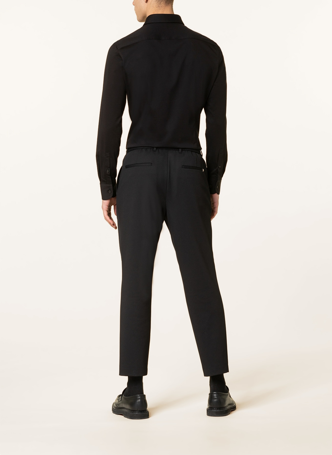 BOSS Jerseyhemd HANK Slim Fit, Farbe: SCHWARZ (Bild 3)
