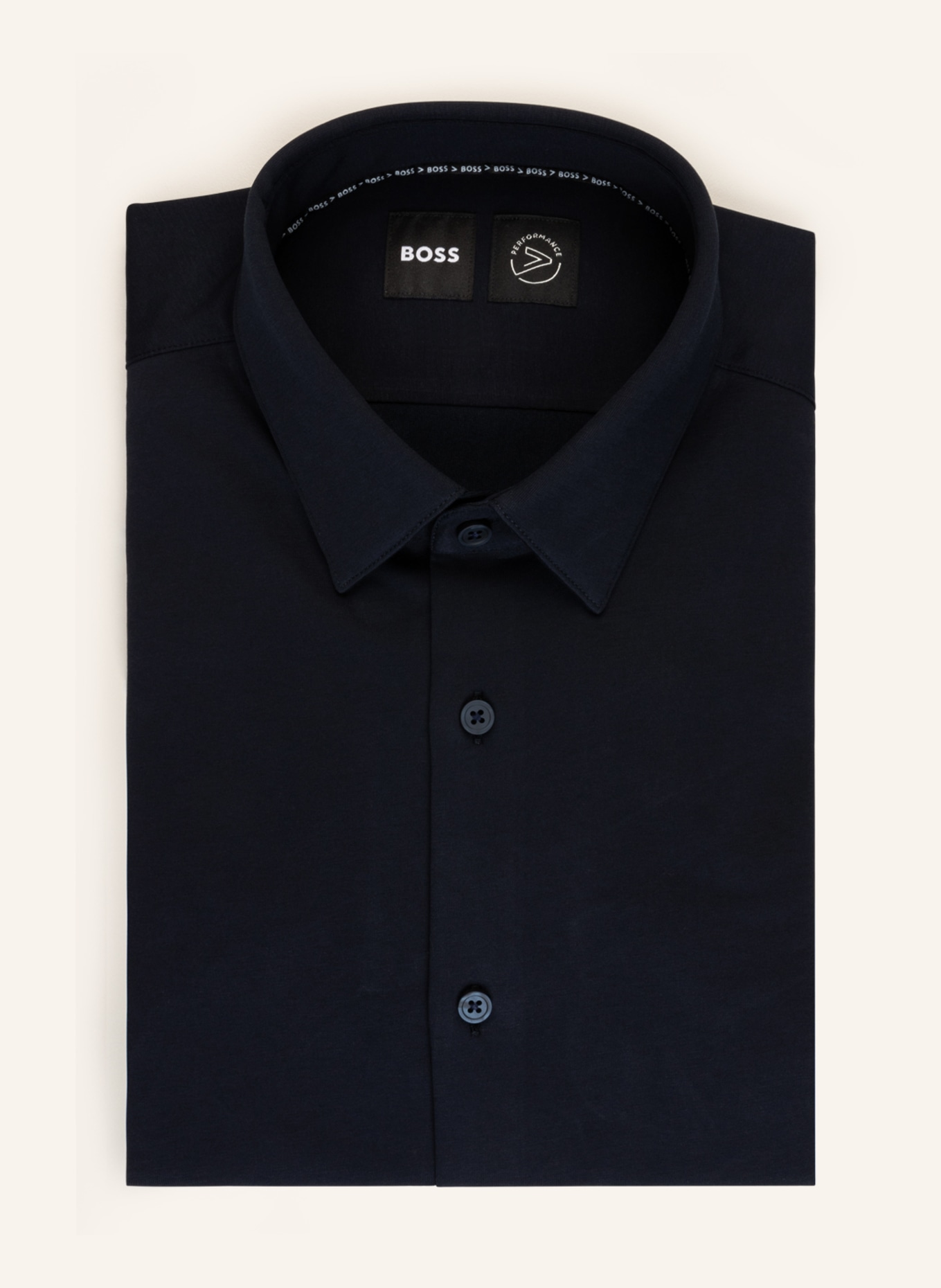 BOSS Jerseyhemd HANK Slim Fit, Farbe: DUNKELBLAU (Bild 1)