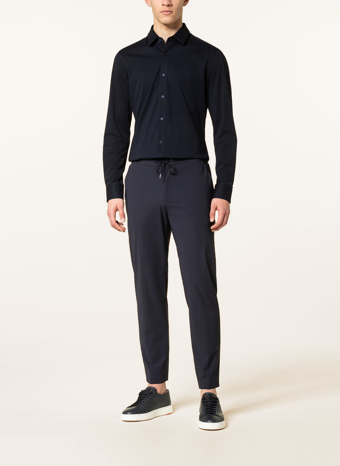 BOSS Jerseyhemd HANK Slim Fit, Farbe: DUNKELBLAU (Bild 2)