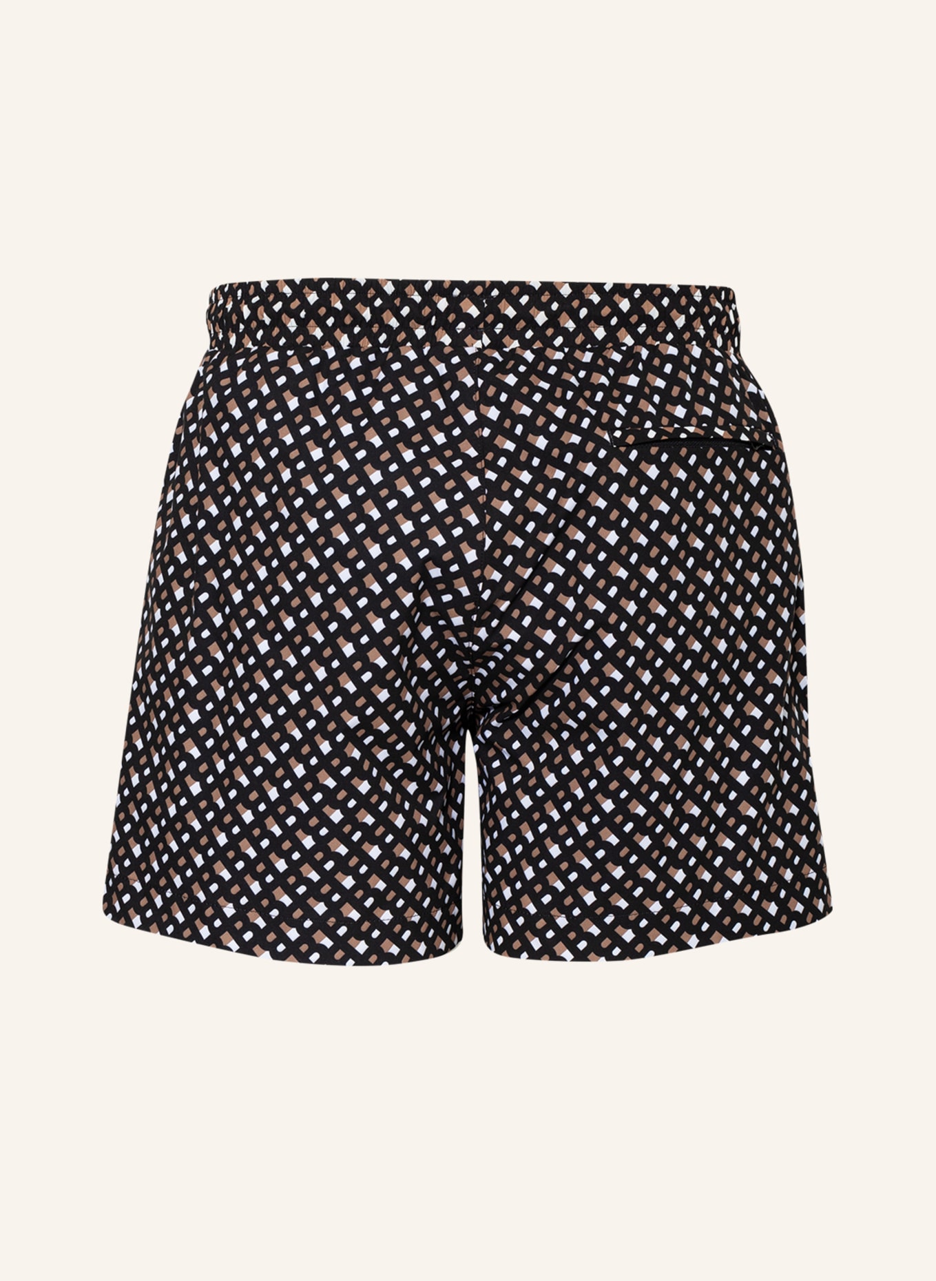 BOSS Swim shorts MANU, Color: BLACK/ WHITE/ BROWN (Image 2)