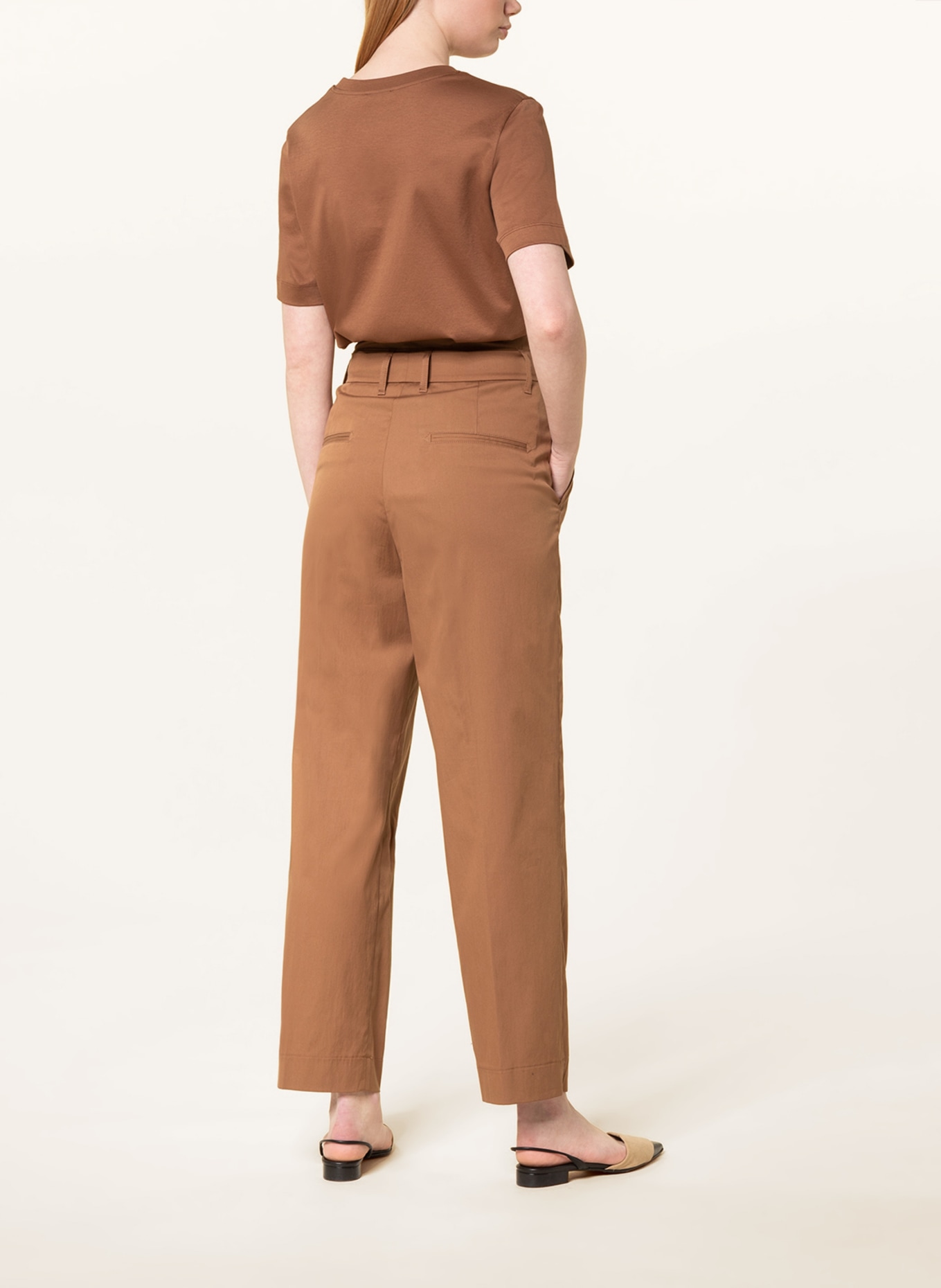 CINQUE Paperbag pants CISUSI, Color: BROWN (Image 3)