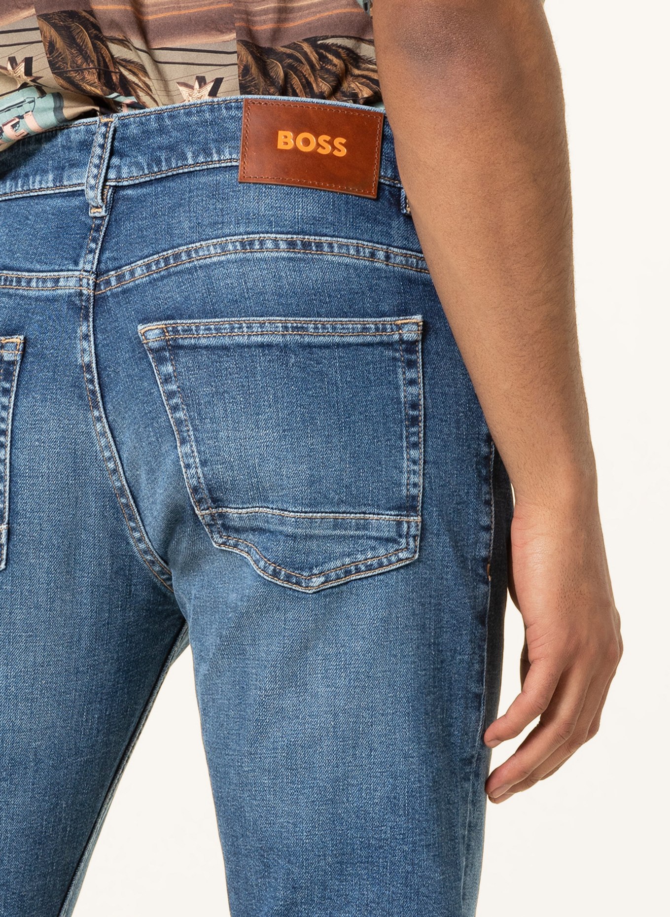 BOSS Jeans DELAWARE Slim Fit, Farbe: 428 MEDIUM BLUE (Bild 5)