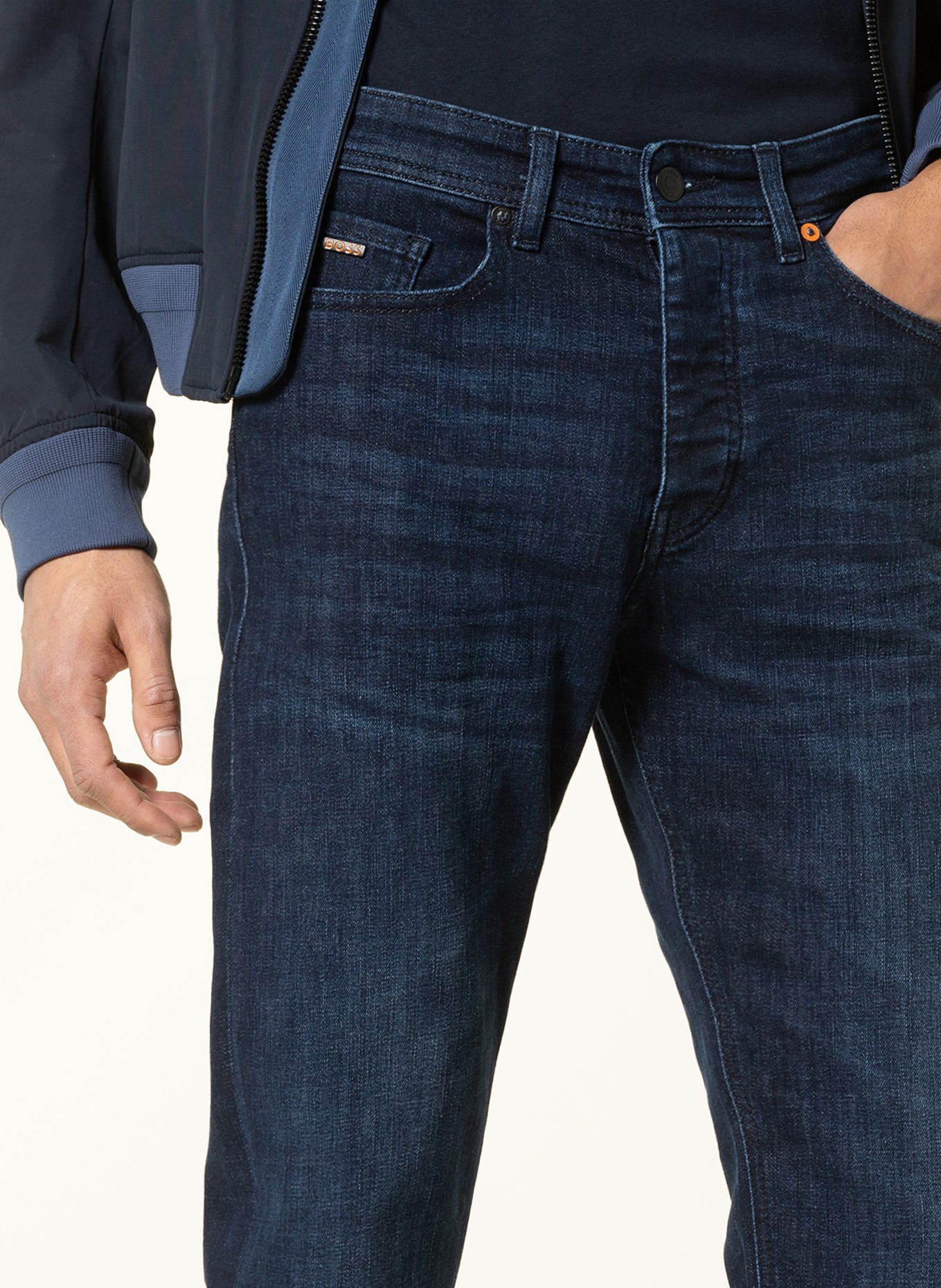 BOSS Jeans TABER Tapered Fit, Color: 417 NAVY (Image 5)