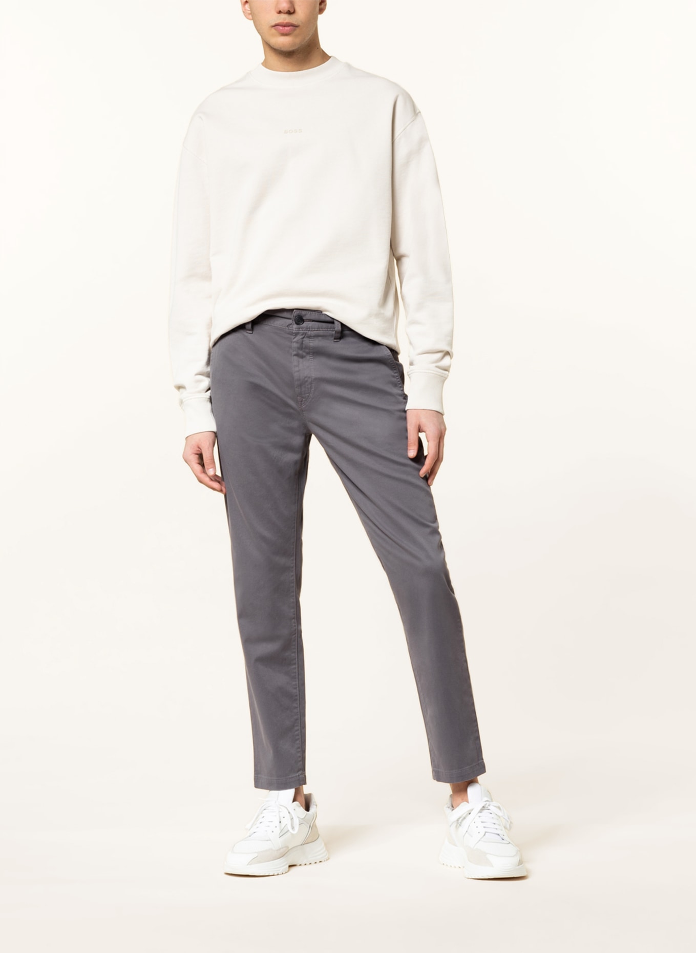 BOSS Chinos SCHINO-TABER tapered fit, Color: GRAY (Image 2)