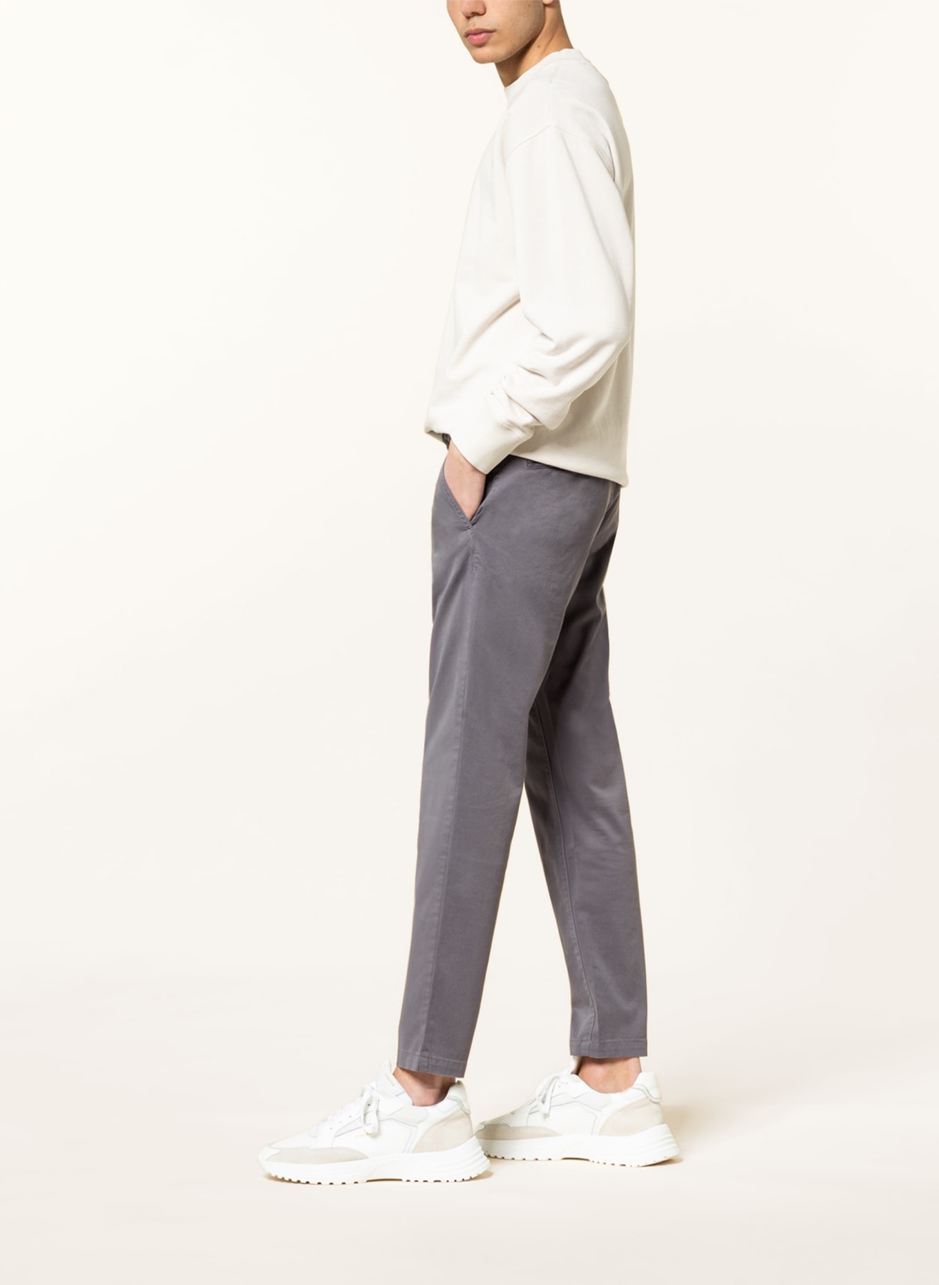 BOSS Chinos SCHINO-TABER tapered fit, Color: GRAY (Image 4)
