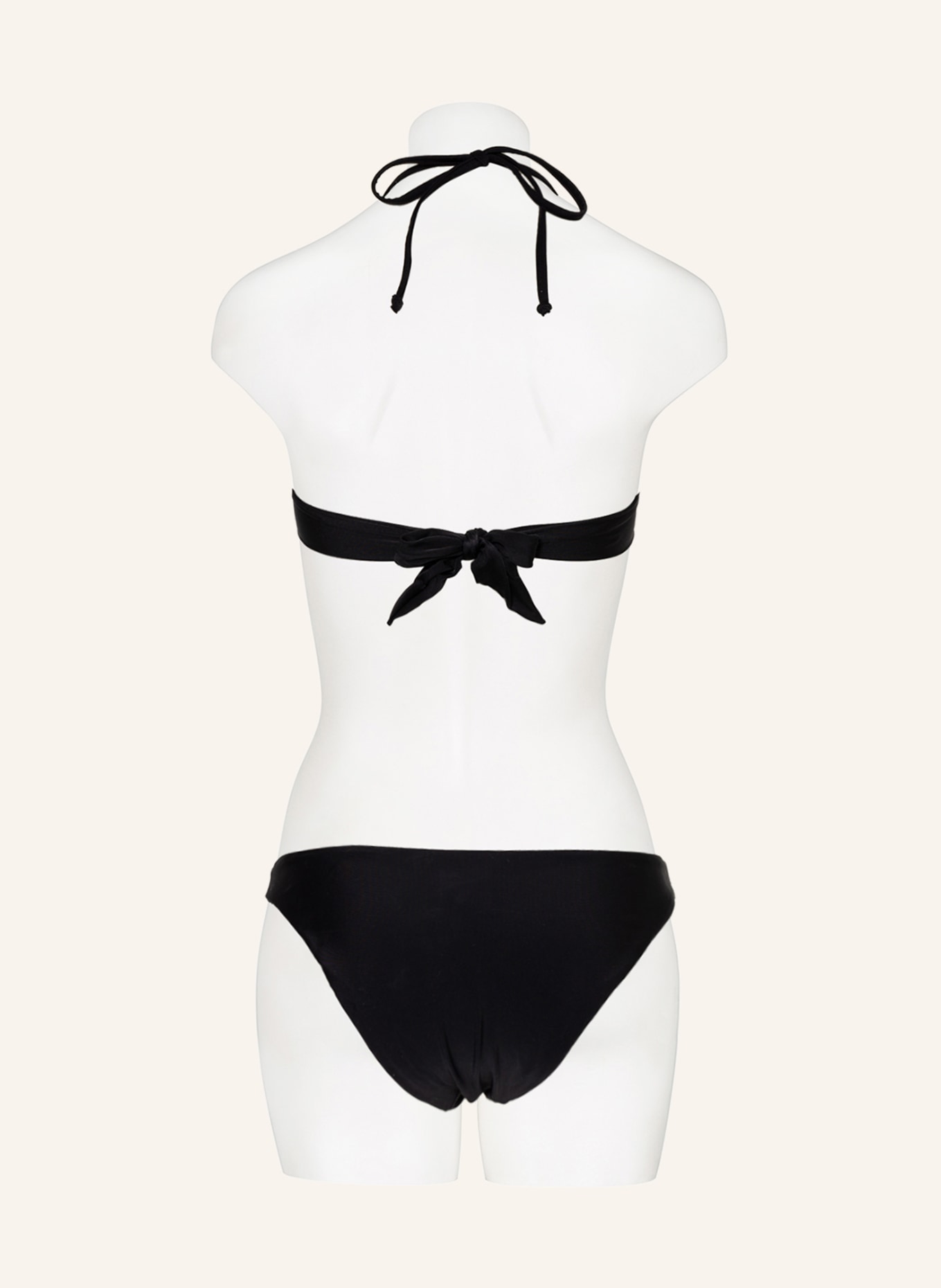 MOSCHINO Basic bikini bottoms MAXI LOGO, Color: BLACK/ WHITE (Image 3)