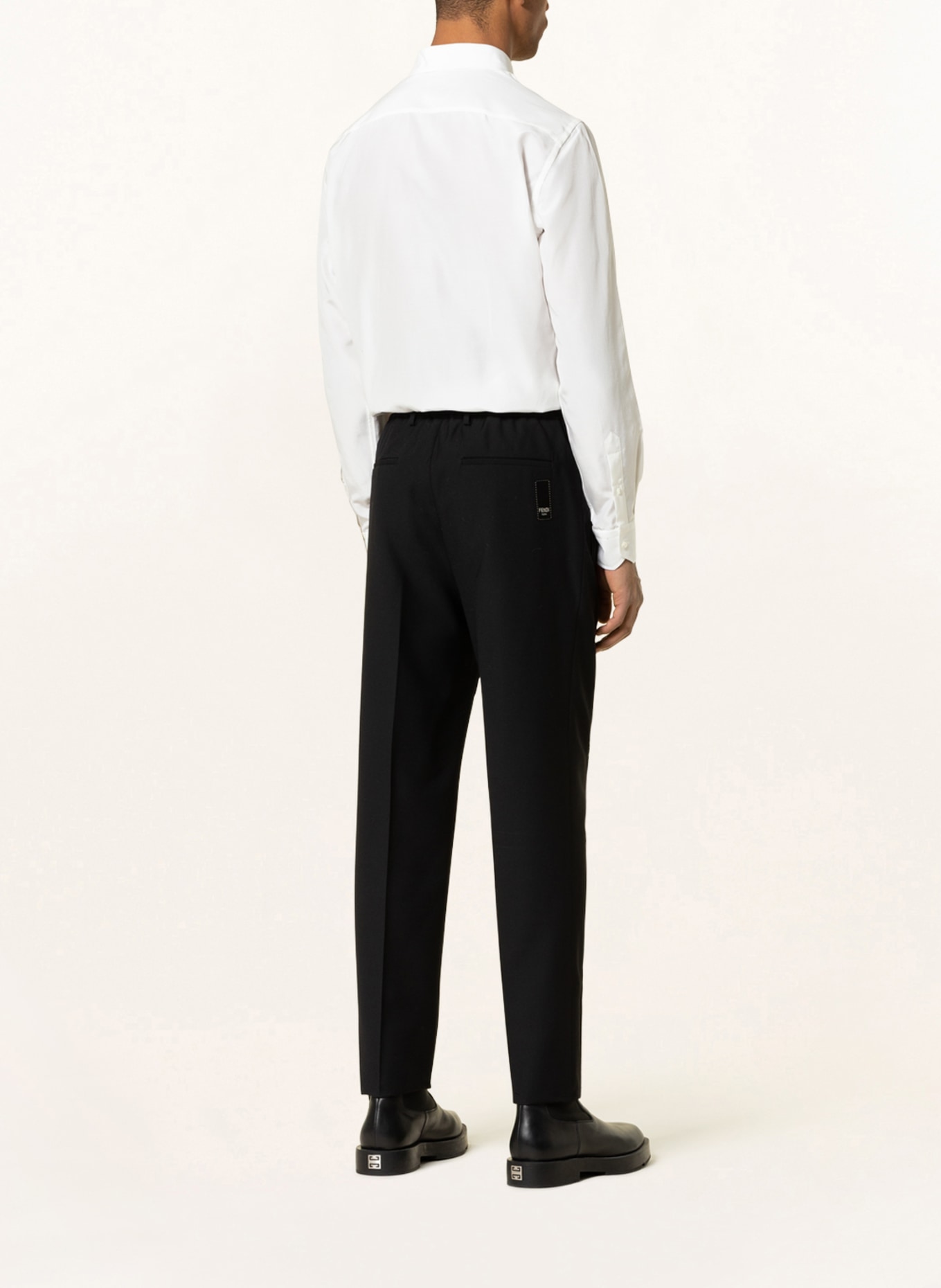 FENDI Trousers slim fit, Color: BLACK (Image 4)