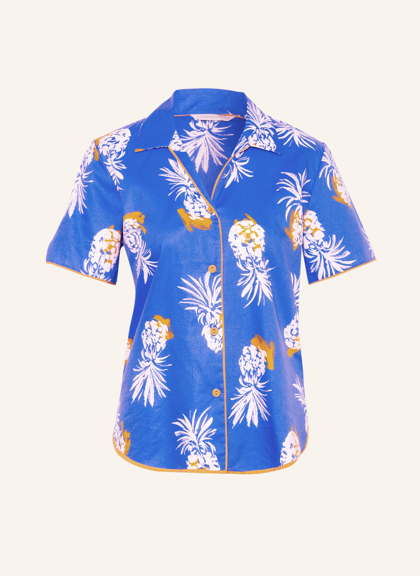 cyberjammies Pajama shirt SIERRE PINEAPPLE, Color: BLUE/ WHITE/ ORANGE (Image 1)