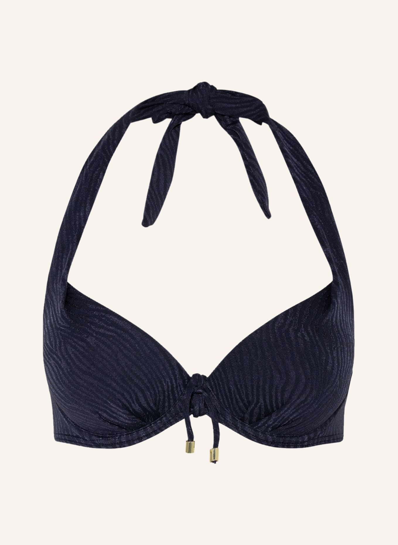 CYELL Underwired bikini top MIDNIGHT ZEBRA, Color: DARK BLUE (Image 1)