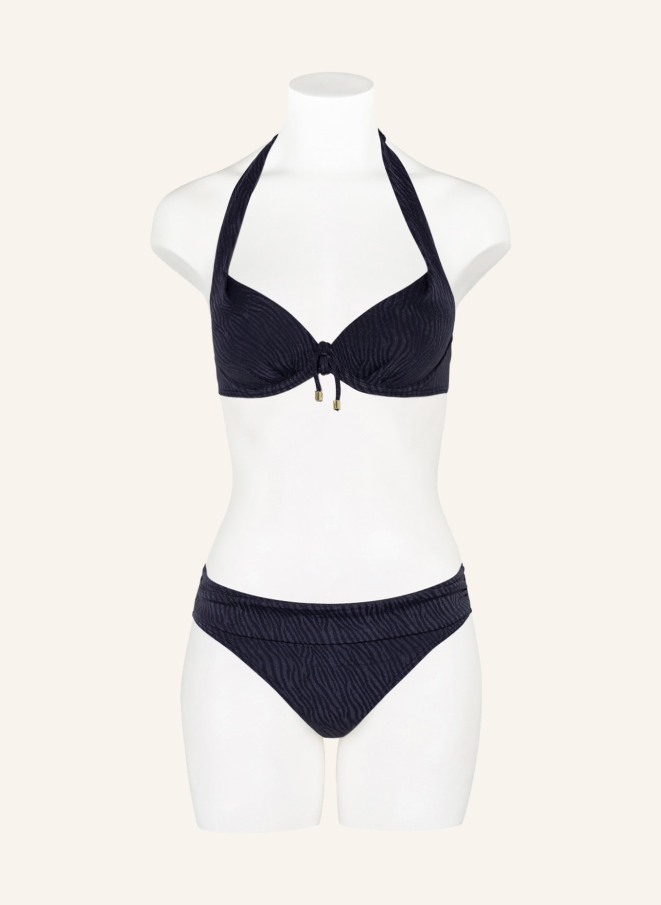 CYELL Underwired bikini top MIDNIGHT ZEBRA, Color: DARK BLUE (Image 2)