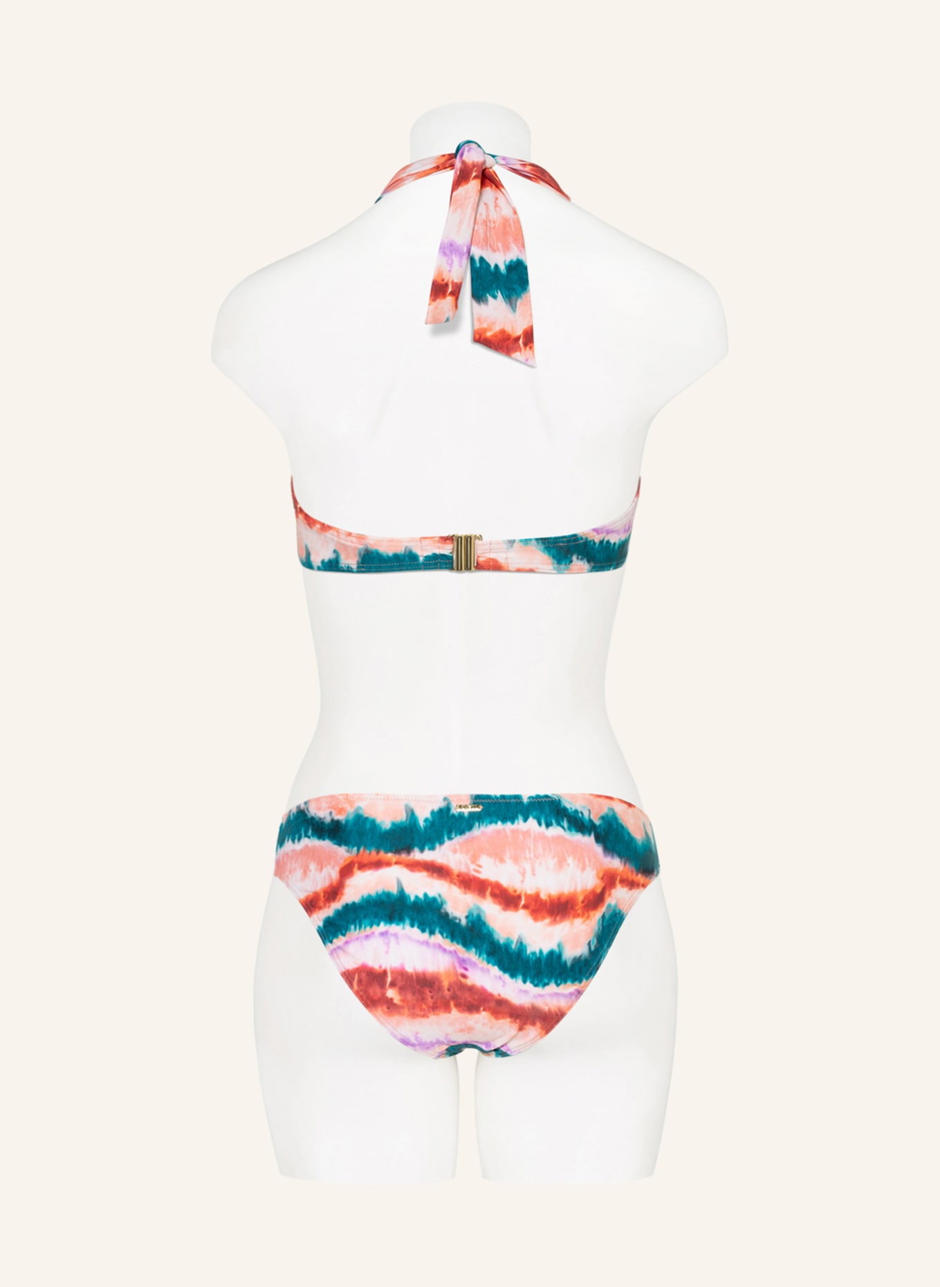 CYELL Bandeau-Bikini-Top INDIAN INK, Farbe: PETROL/ LILA/ LACHS (Bild 3)