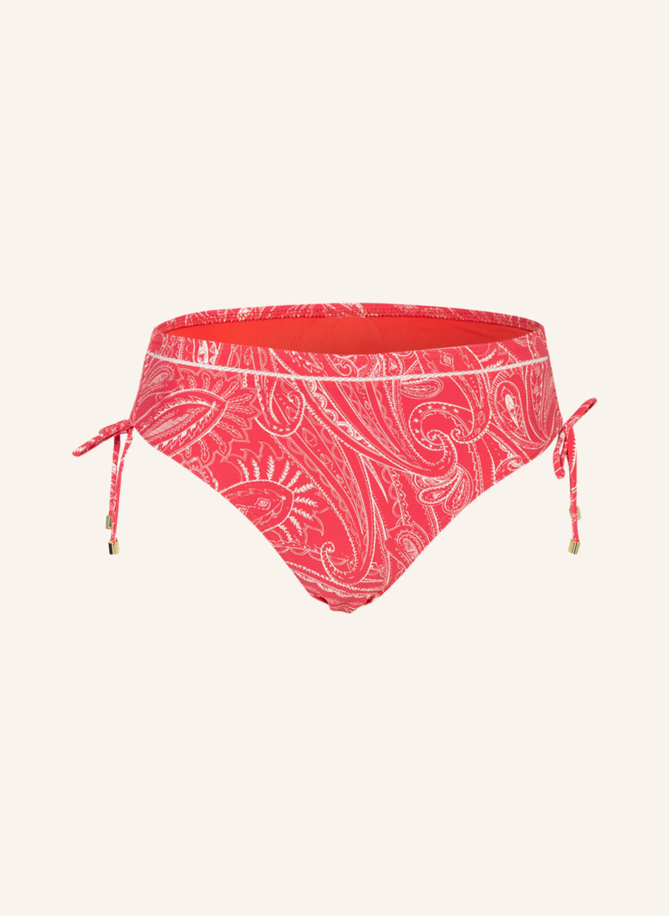 CYELL Bikini bottoms INNER SUN, Color: RED/ WHITE (Image 1)