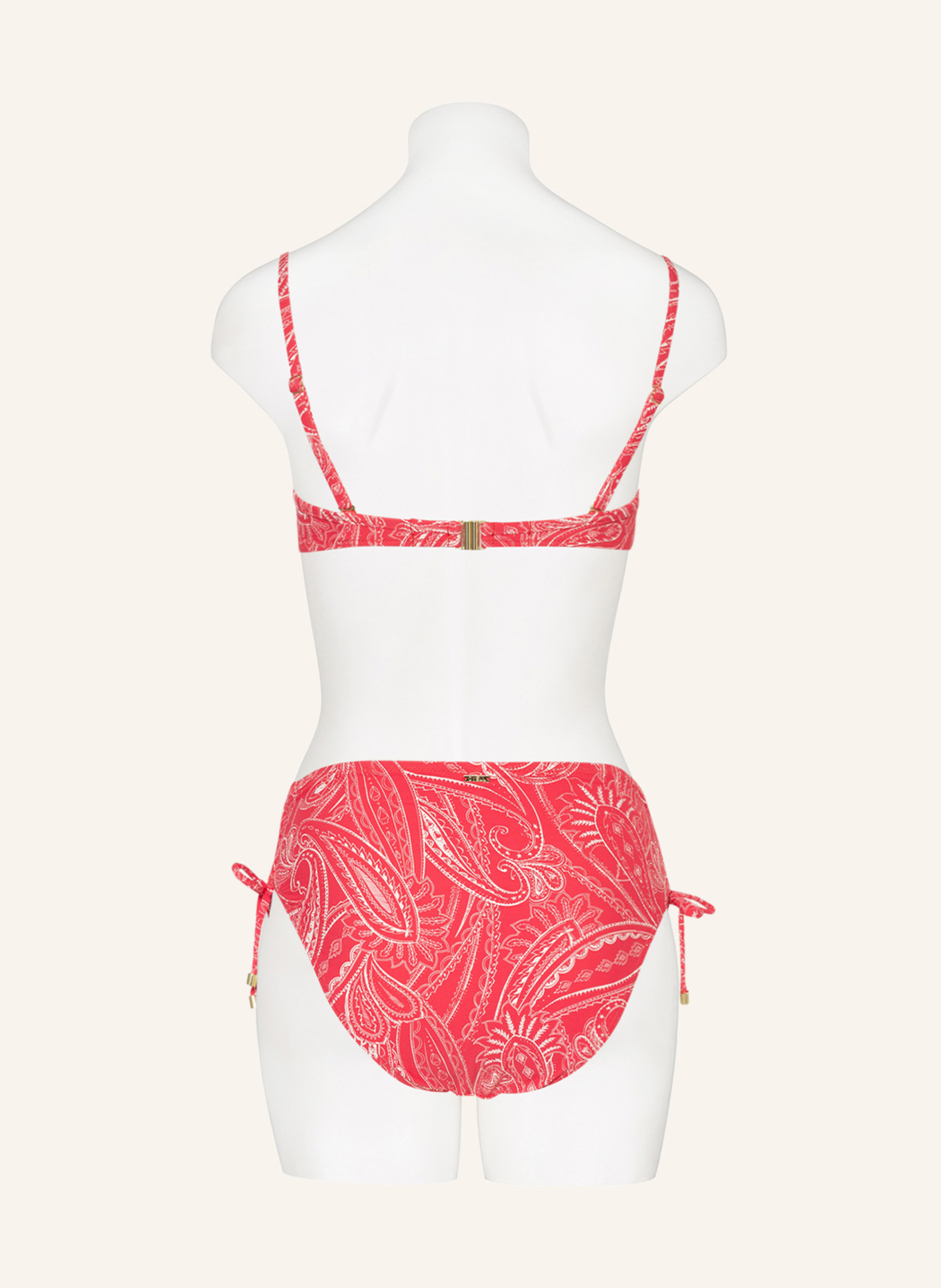 CYELL Bikini bottoms INNER SUN, Color: RED/ WHITE (Image 3)