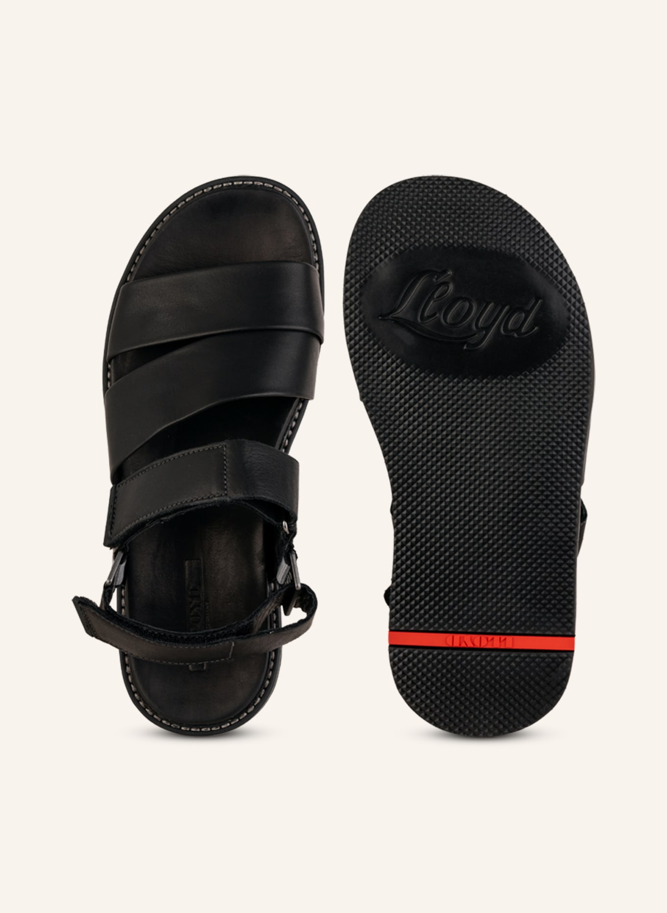 LLOYD Sandals ELYSEE, Color: BLACK (Image 5)