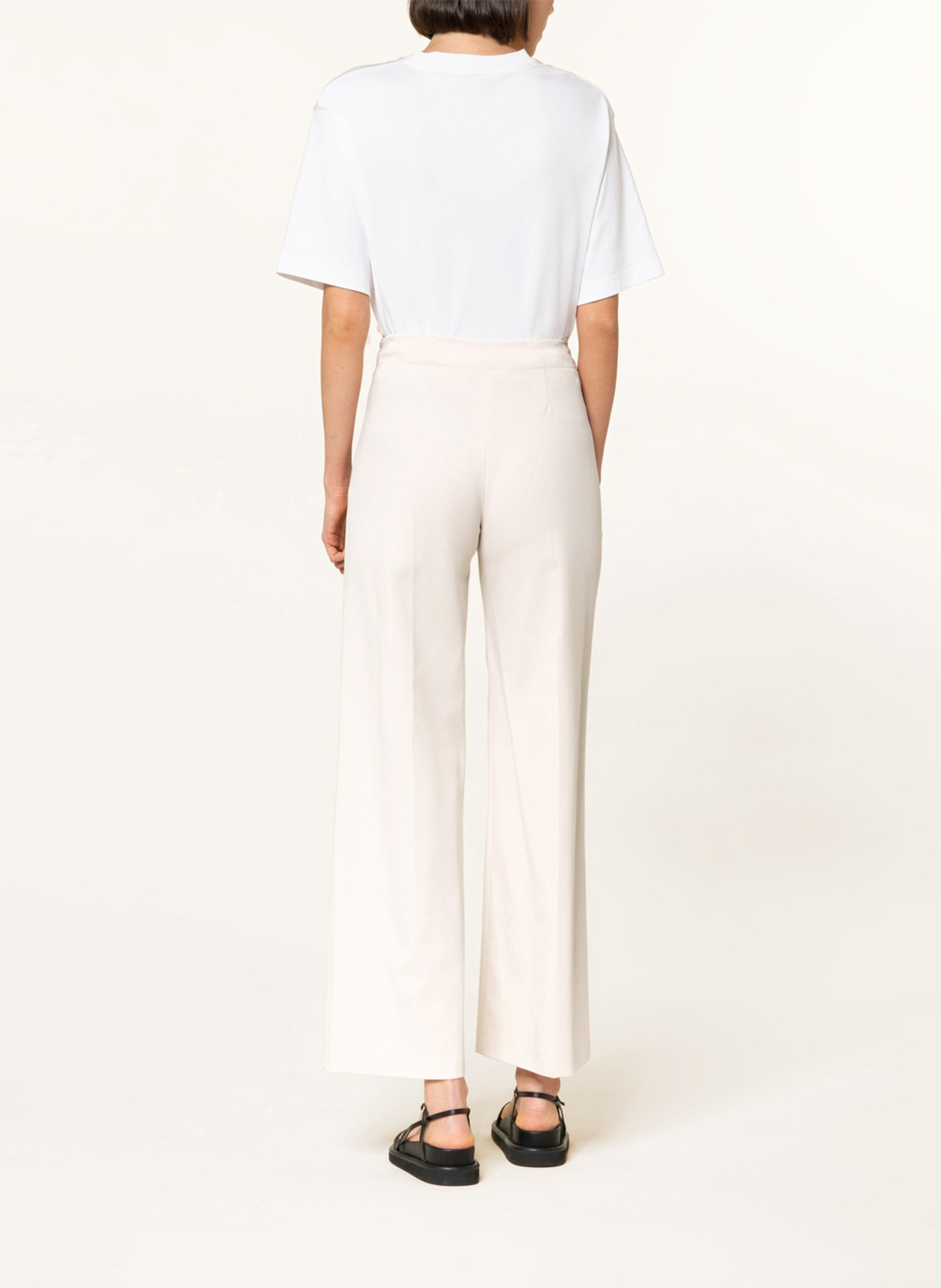 DRYKORN Wide leg trousers BEFORE, Color: CREAM (Image 3)