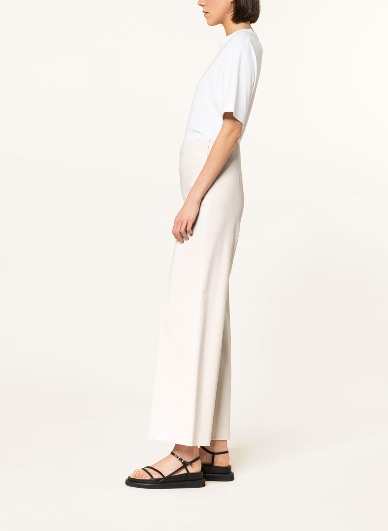 DRYKORN Wide leg trousers BEFORE, Color: CREAM (Image 4)