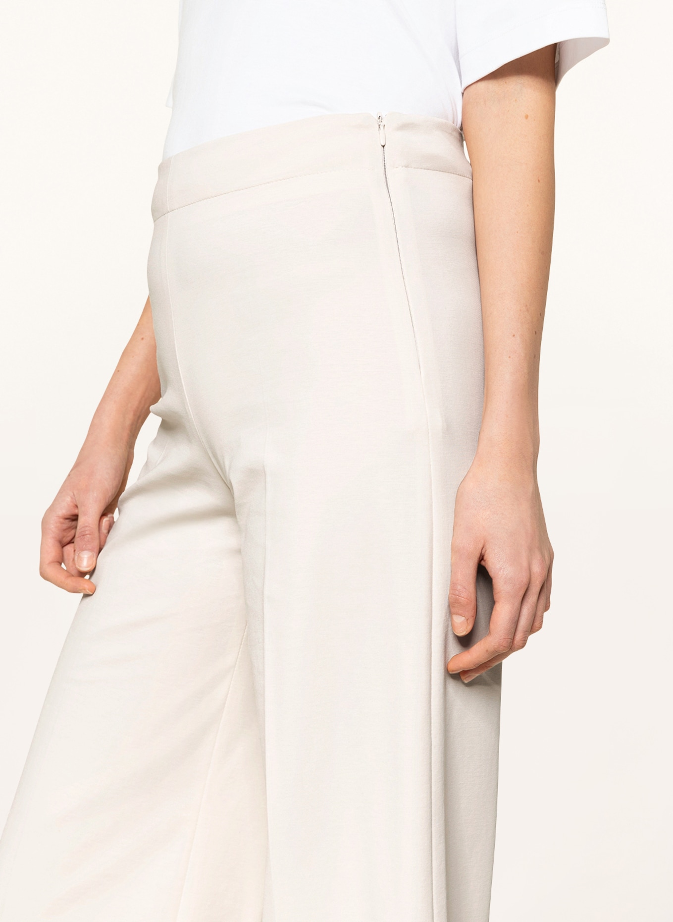 DRYKORN Wide leg trousers BEFORE, Color: CREAM (Image 5)