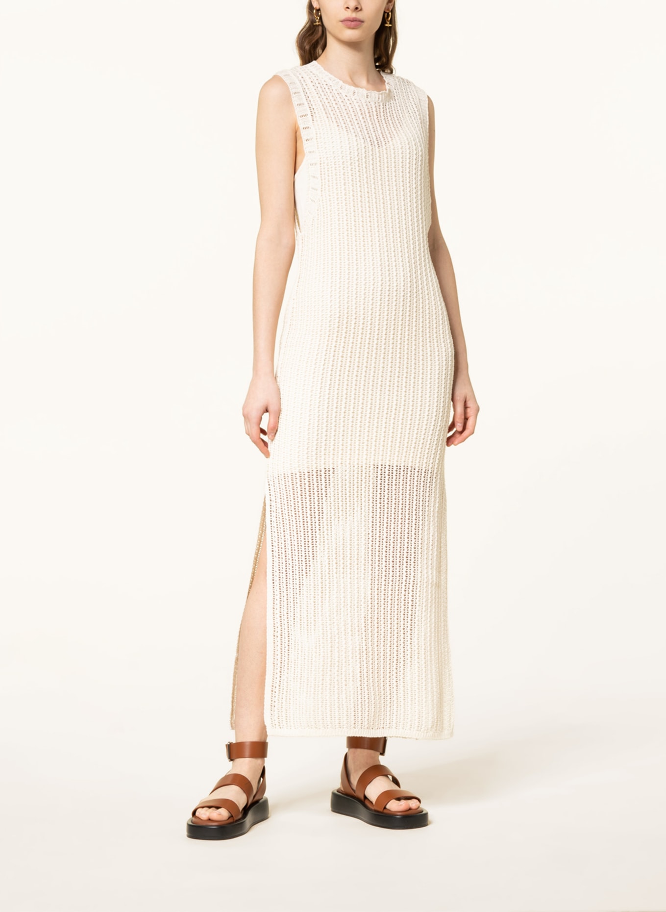 Riley Broderie Cotton Dress in White