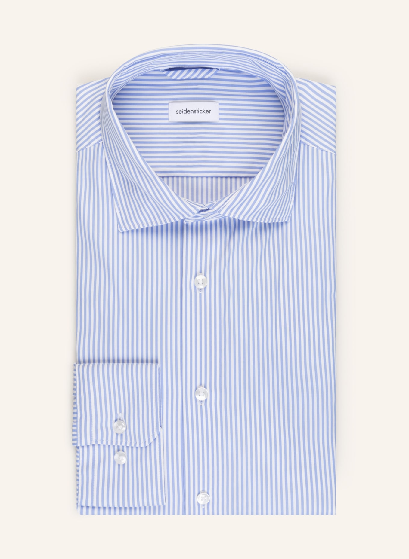 seidensticker Performance shirt slim fit, Color: LIGHT BLUE/ WHITE (Image 1)