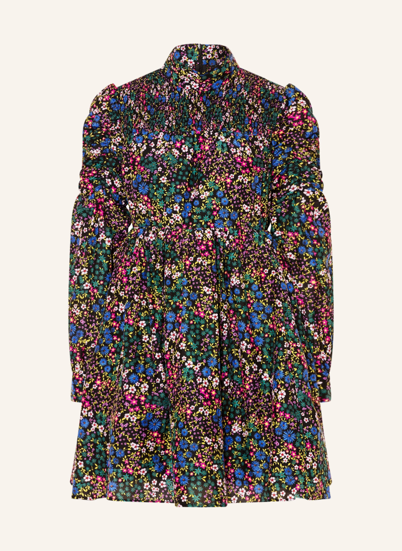 MUNTHE Kleid CORRECT, Farbe: SCHWARZ/ BLAU/ PINK (Bild 1)