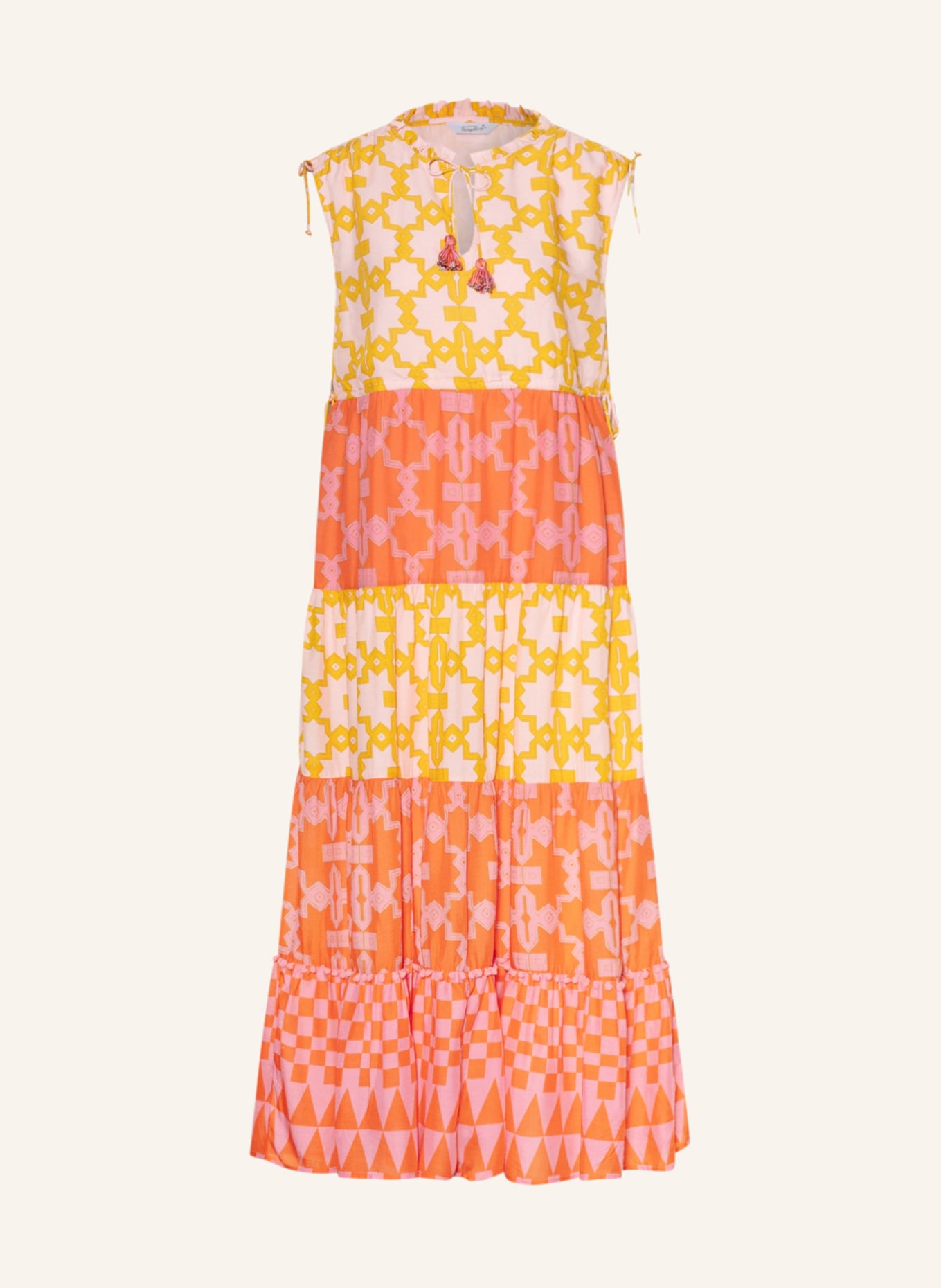 FrogBox Kleid, Farbe: ROSA/ GELB/ ORANGE (Bild 1)