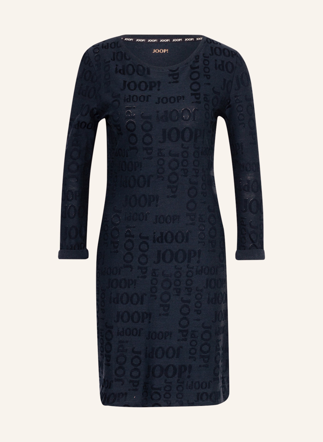 JOOP! Lounge-Kleid mit 3/4-Arm, Farbe: DUNKELBLAU (Bild 1)