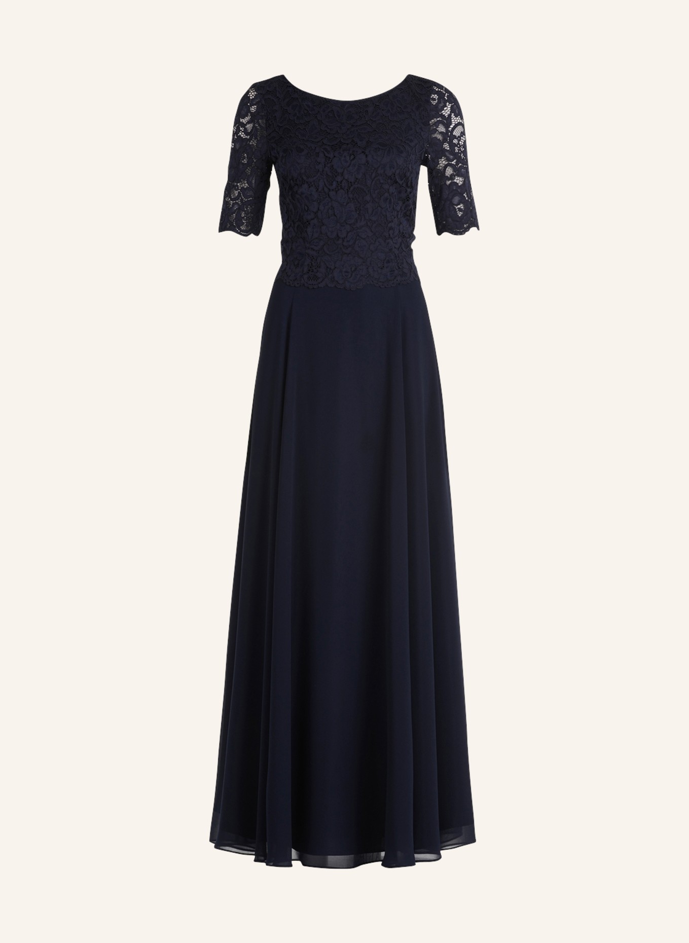 Vera Mont Kleid mit Spitze, Farbe: DUNKELBLAU (Bild 1)