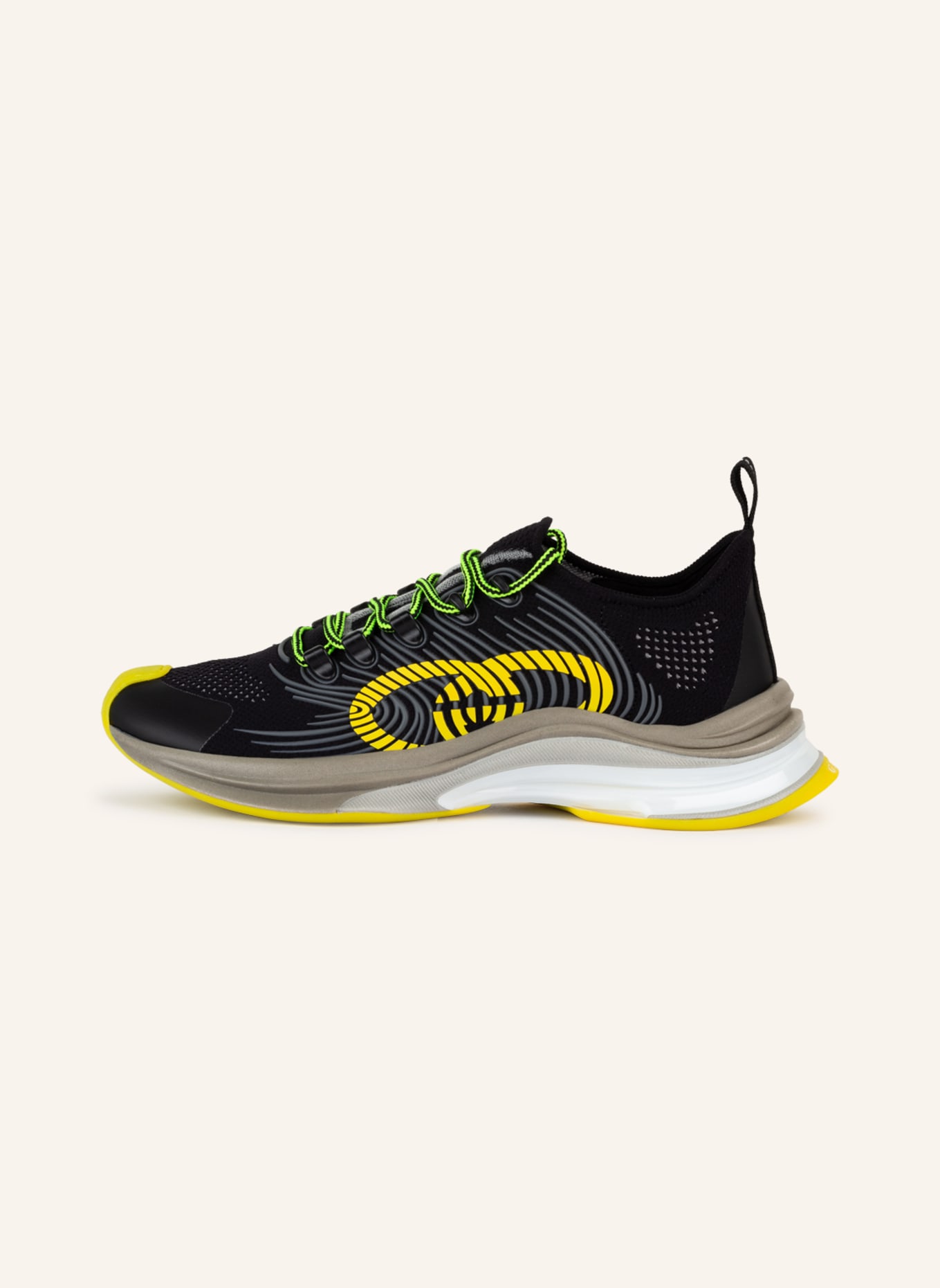 GUCCI Sneakers RUN , Color: BLACK/ YELLOW/ GRAY (Image 4)