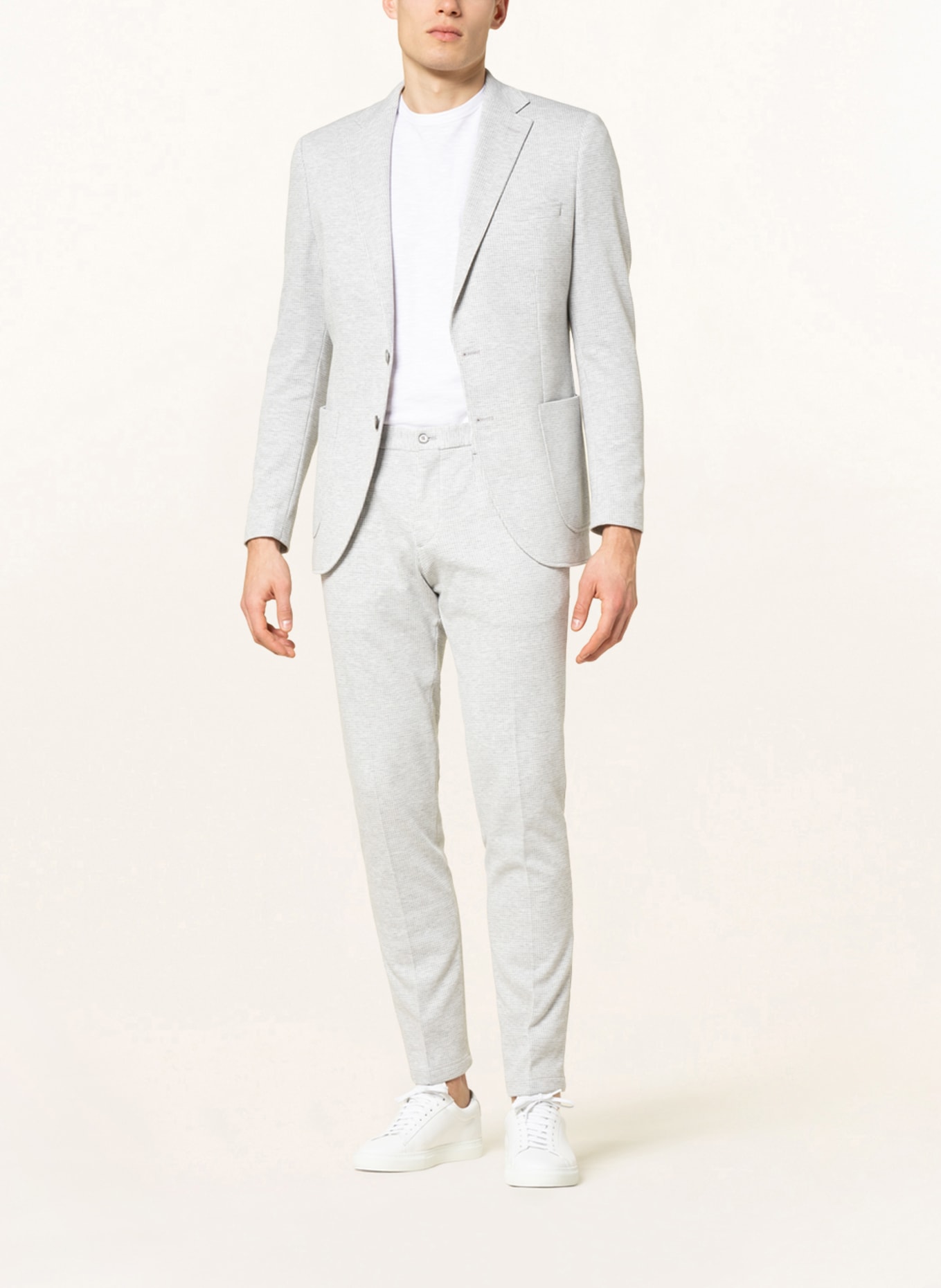 PAUL Suit jacket slim fit, Color: 310 Kitt/Offwhite (Image 2)
