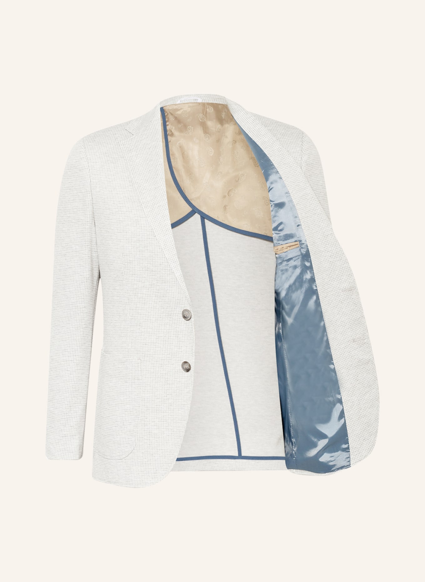 PAUL Suit jacket slim fit, Color: 310 Kitt/Offwhite (Image 4)
