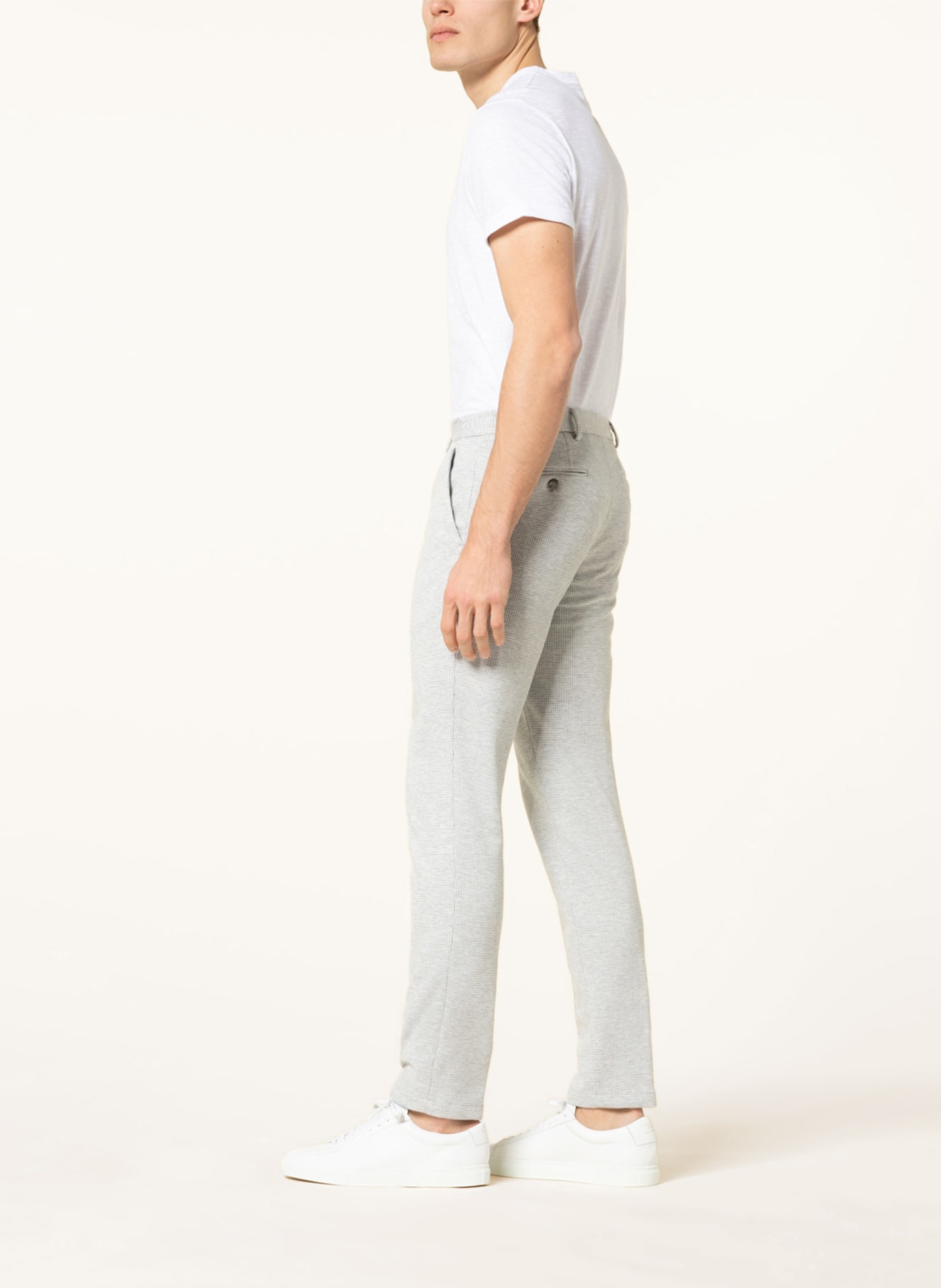 PAUL Suit trousers slim fit, Color: 310 Kitt/Offwhite (Image 4)