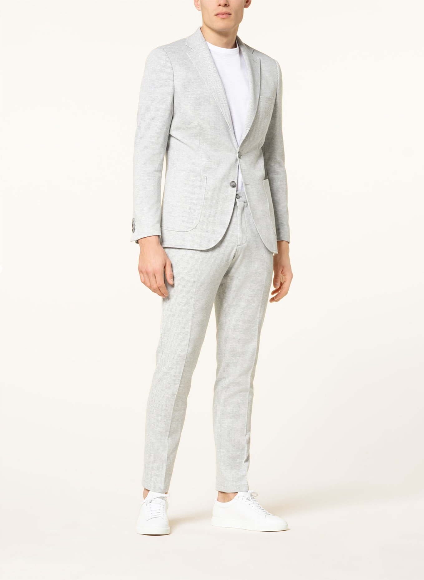 PAUL Suit trousers slim fit, Color: 310 Kitt/Offwhite (Image 6)