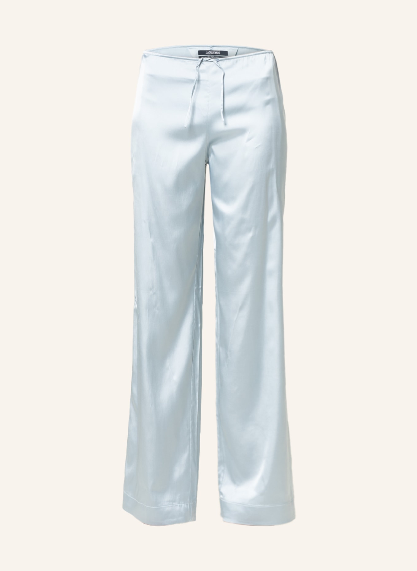 JACQUEMUS Wide leg trousers LE PANTALON MENTALO, Color: LIGHT BLUE (Image 1)