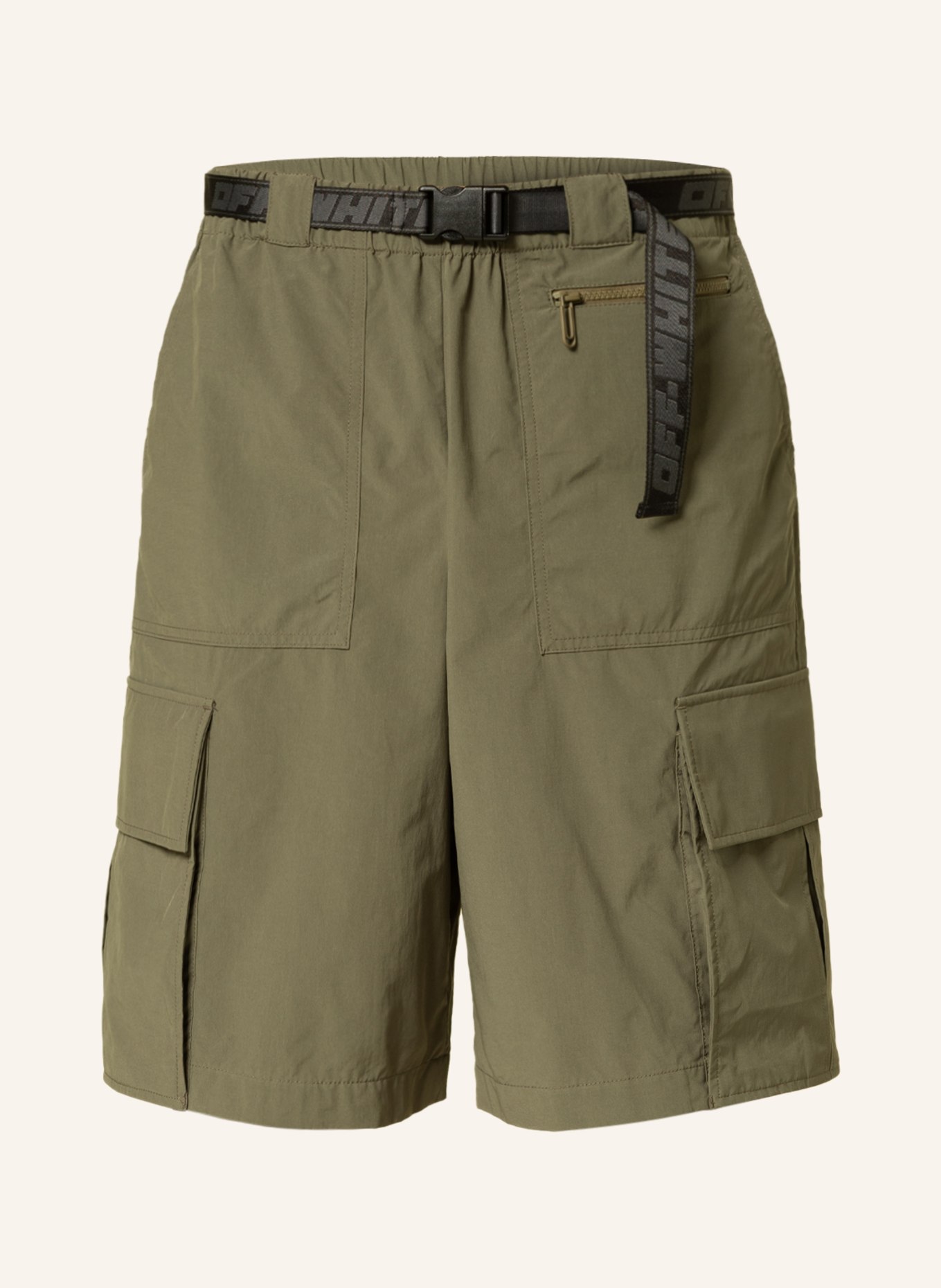 Off White Cargo shorts INDUST in khaki