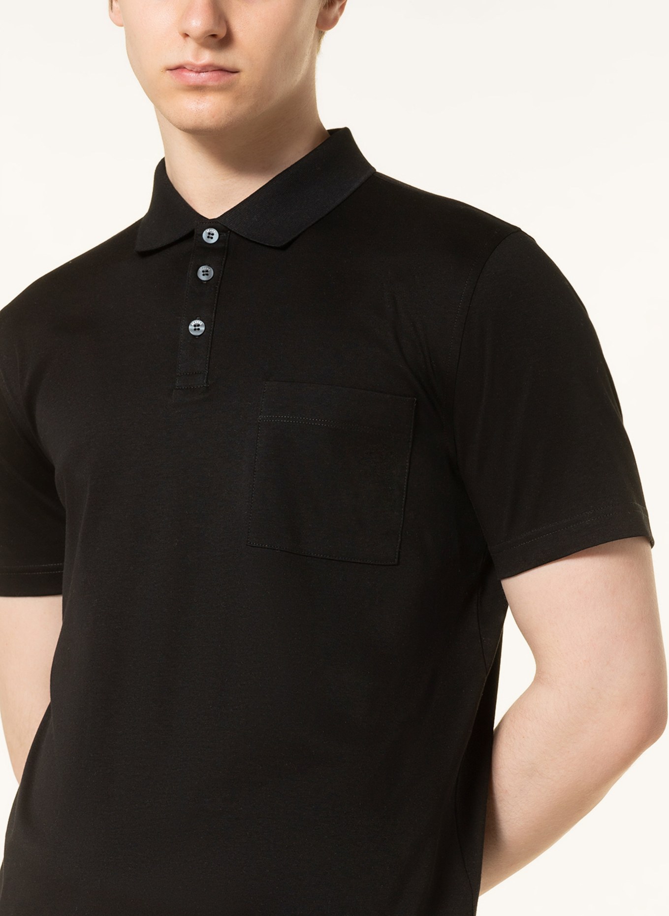MAERZ MUENCHEN Jersey polo shirt , Color: BLACK (Image 4)