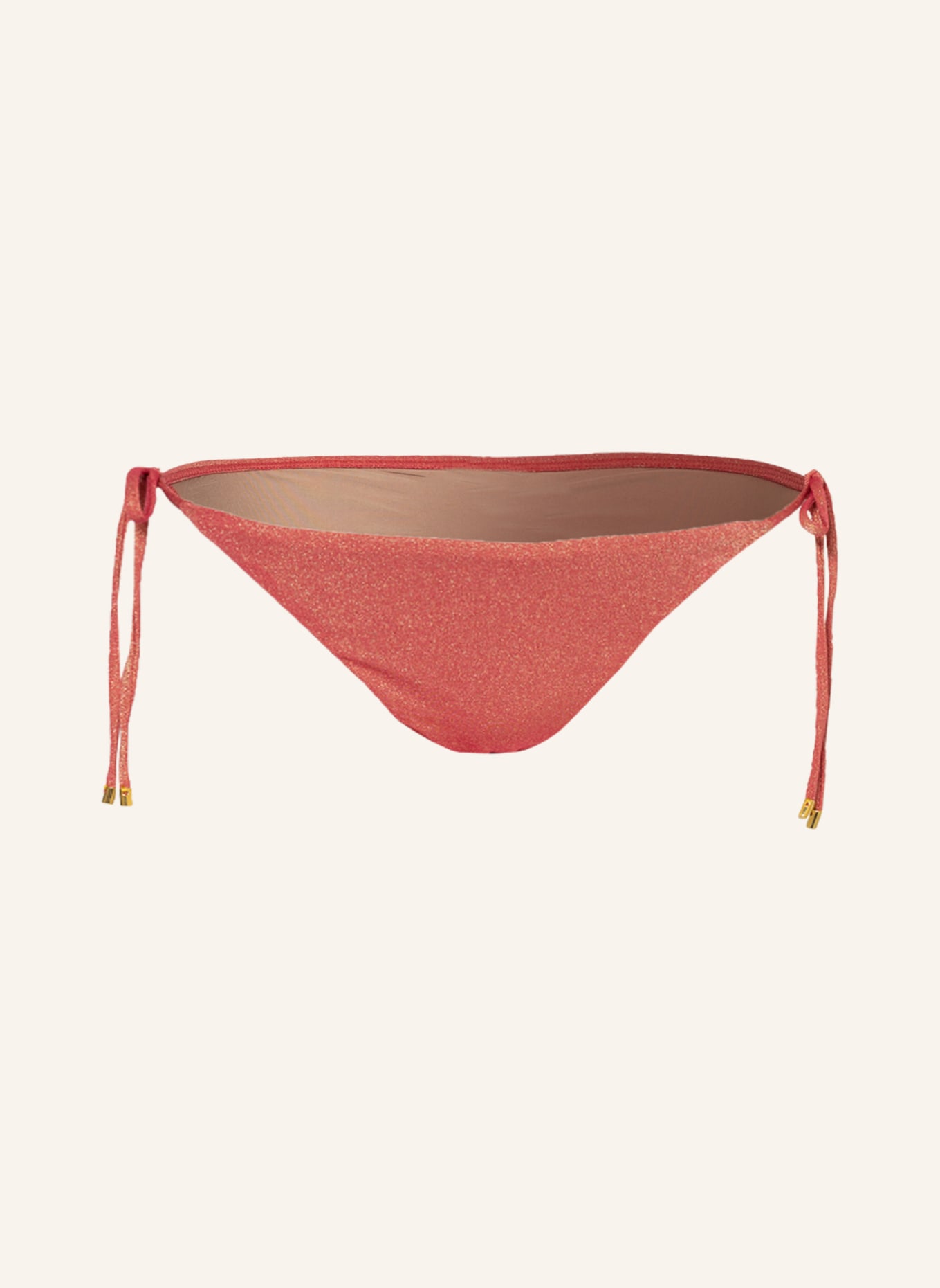PILYQ Triangle bikini bottoms ARCADIA , Color: LIGHT RED (Image 1)