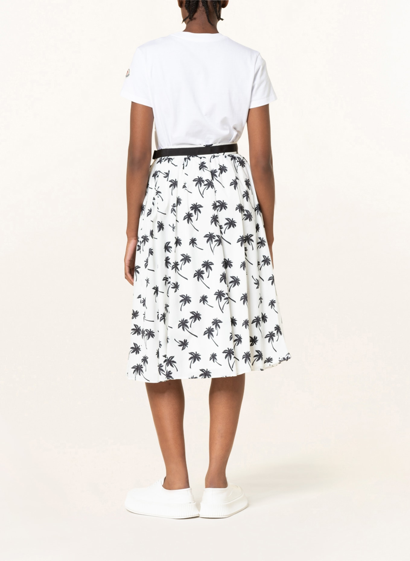 MONCLER Skirt, Color: WHITE/ BLACK (Image 3)