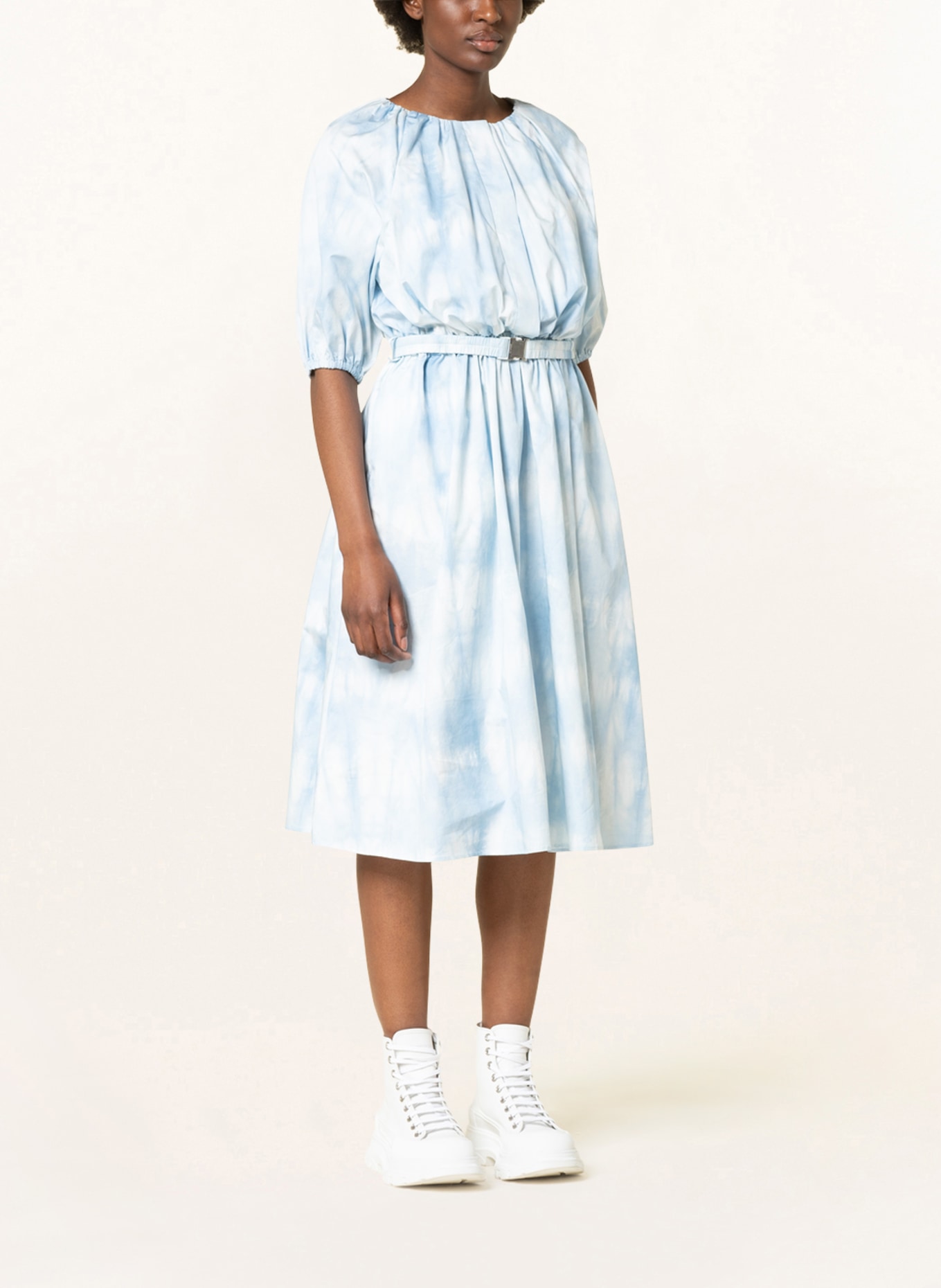 MONCLER Dress, Color: LIGHT BLUE/ WHITE (Image 2)