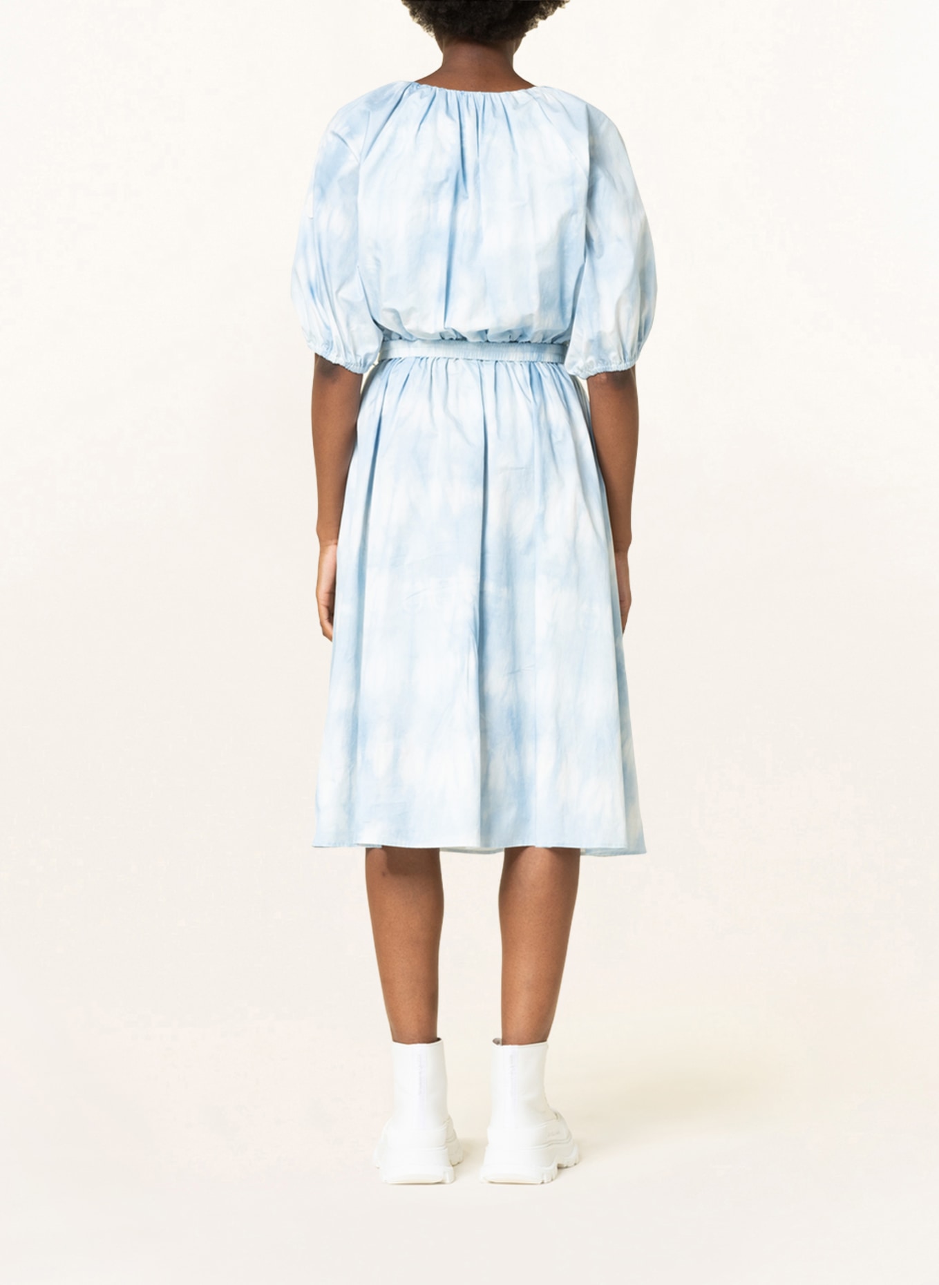 MONCLER Dress, Color: LIGHT BLUE/ WHITE (Image 3)
