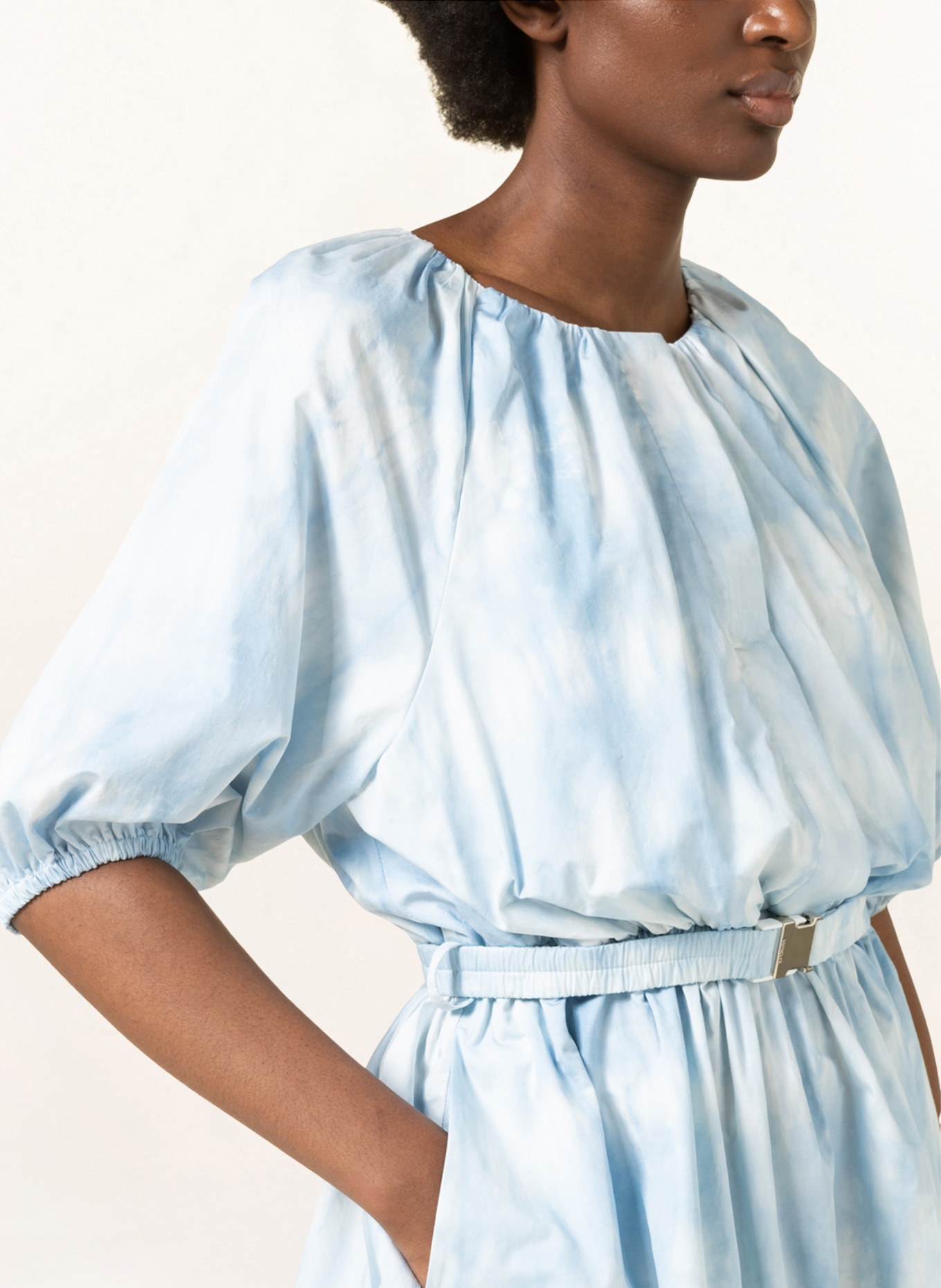 MONCLER Kleid, Farbe: HELLBLAU/ WEISS (Bild 4)