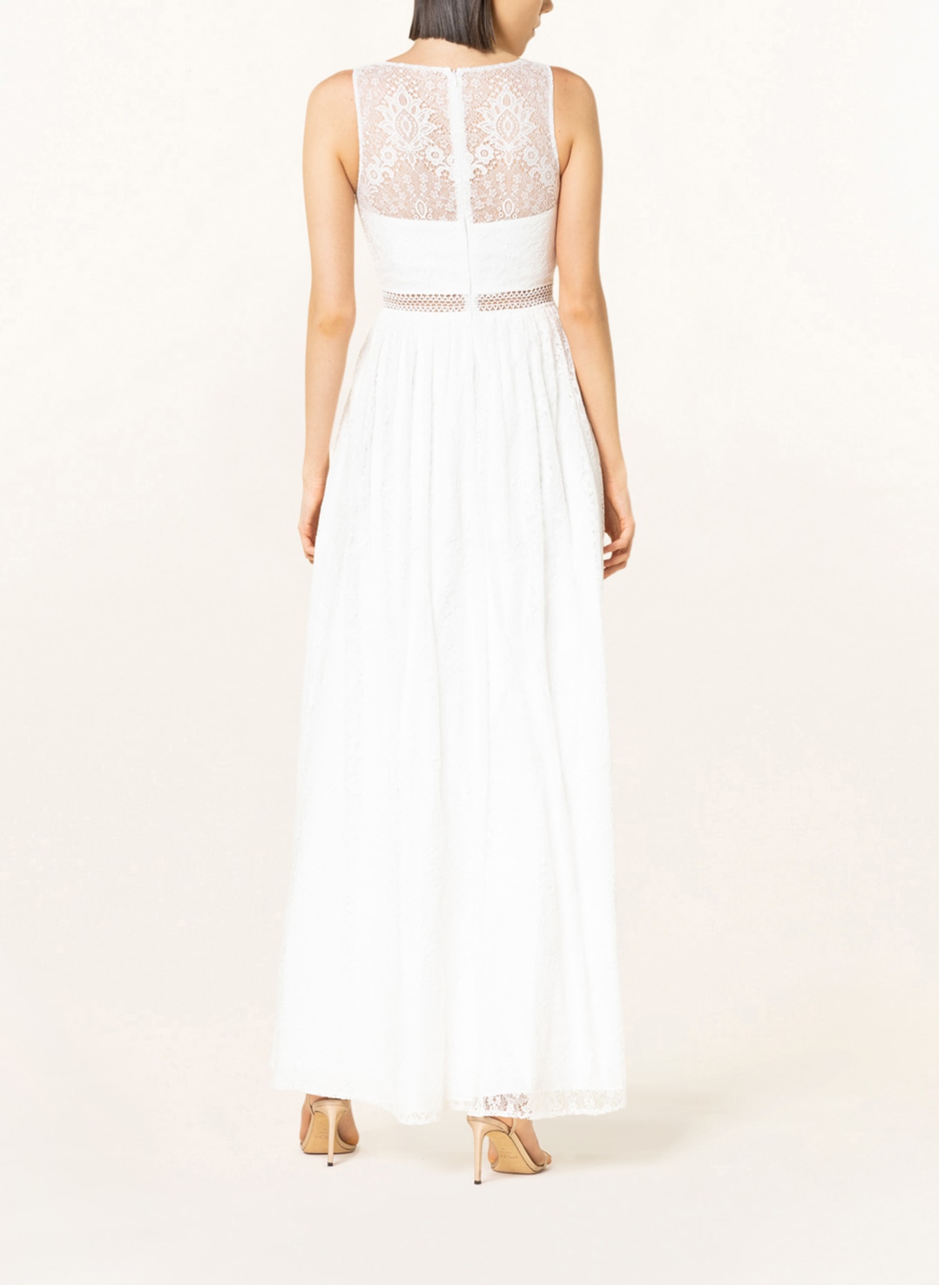 unique Lace evening dress , Color: WHITE (Image 3)